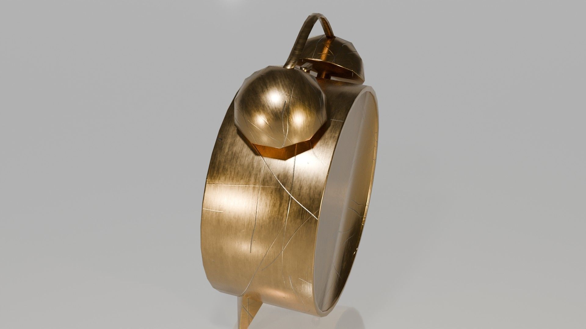 clock  Low-poly 3D model_3