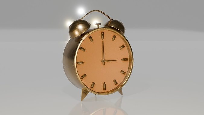 clock  Low-poly 3D model