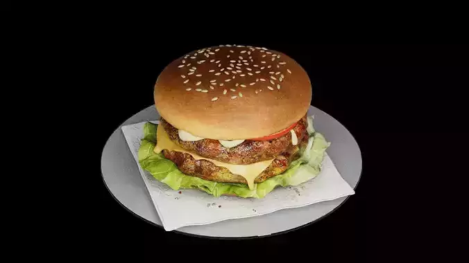 Hamburger classic 2 3D model