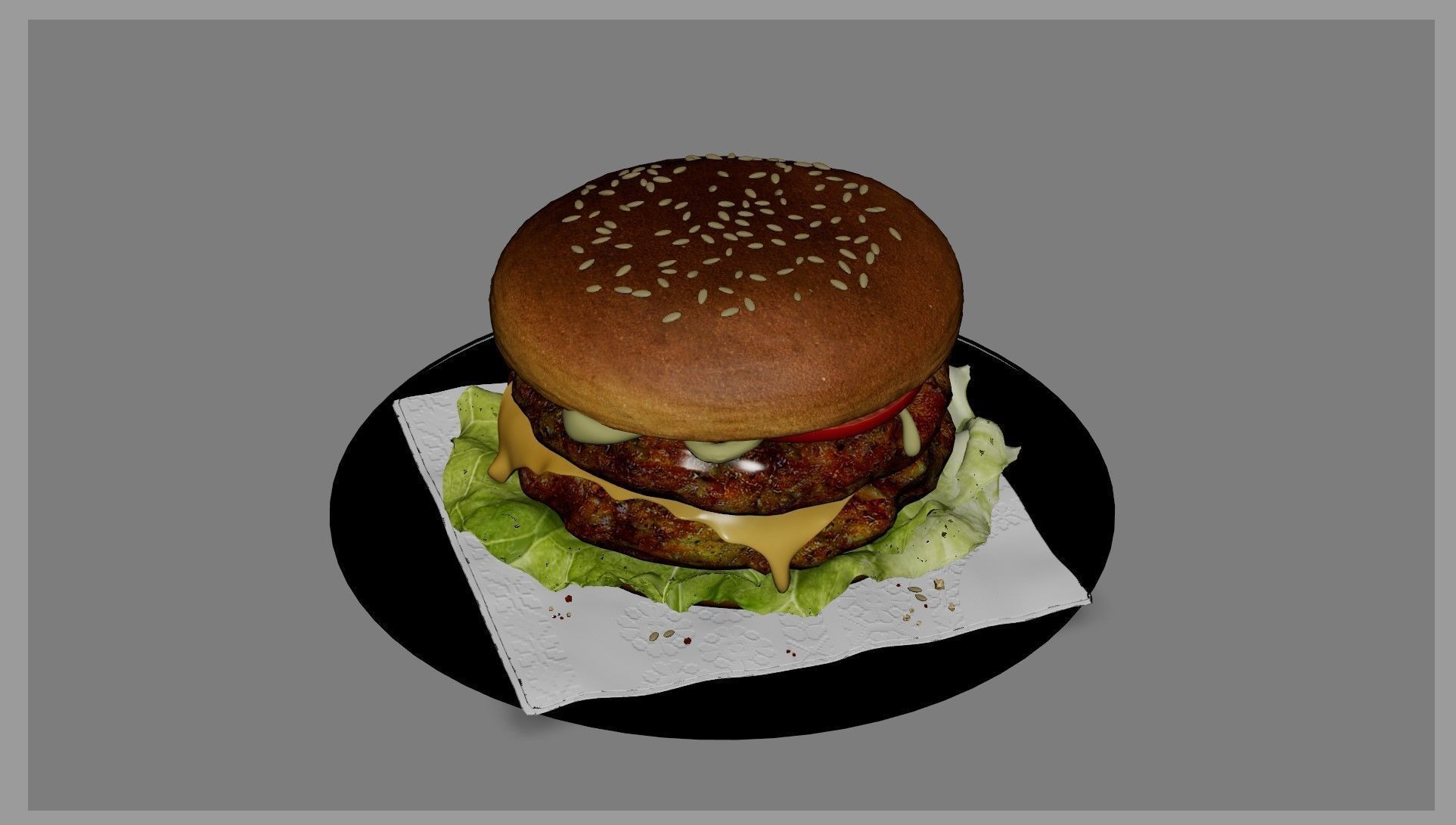 Hamburger classic 2 3D model_27