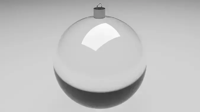 Transparent Glass Christmas Ball