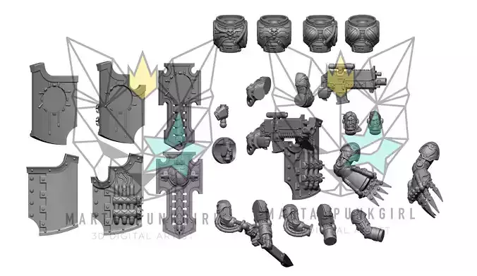 BIONICS UPGRADES FOR BOIS AND GURLS 3D print model