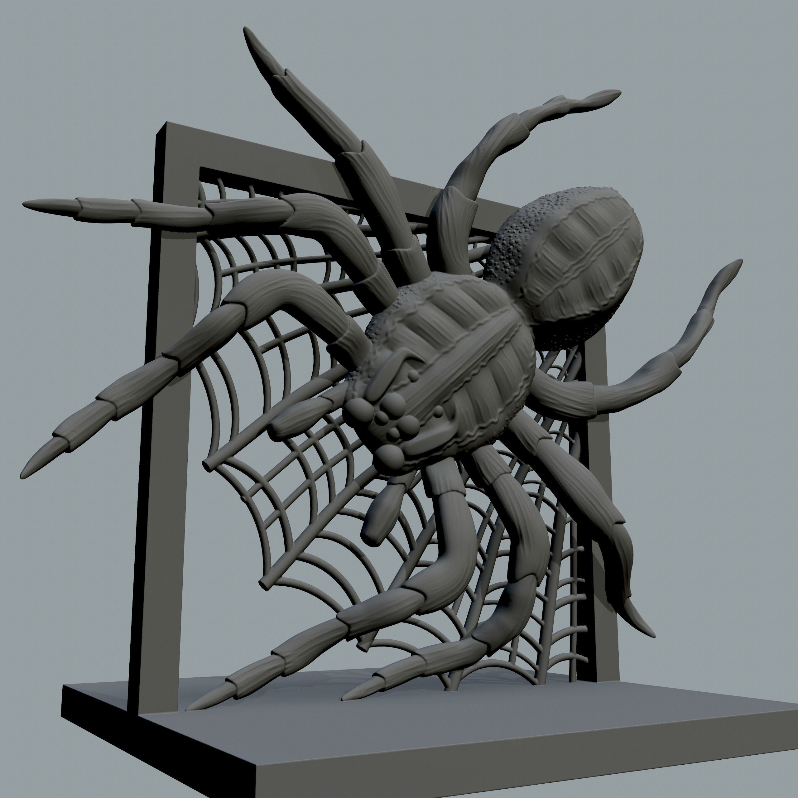 Spider for print 3D print model_5
