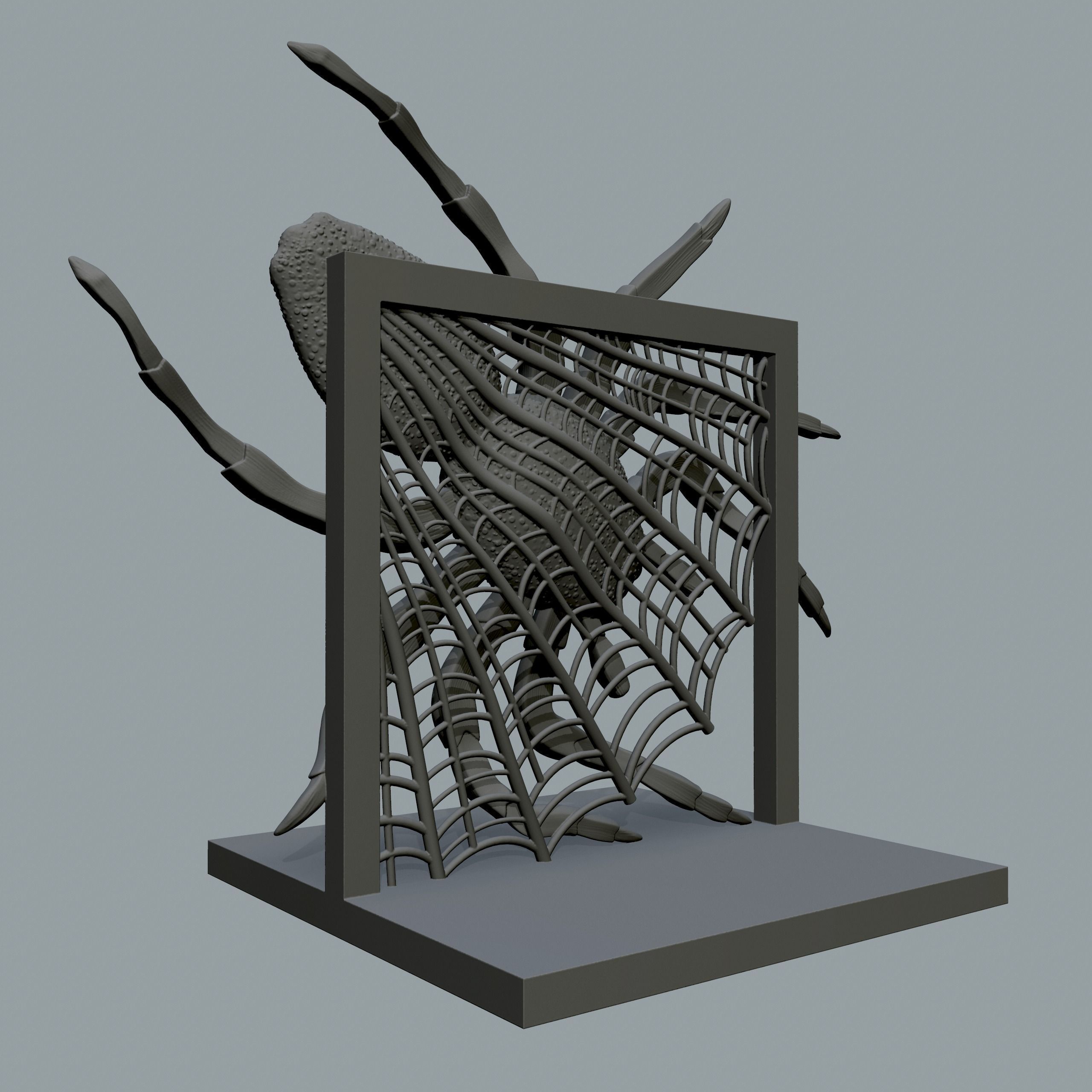 Spider for print 3D print model_3