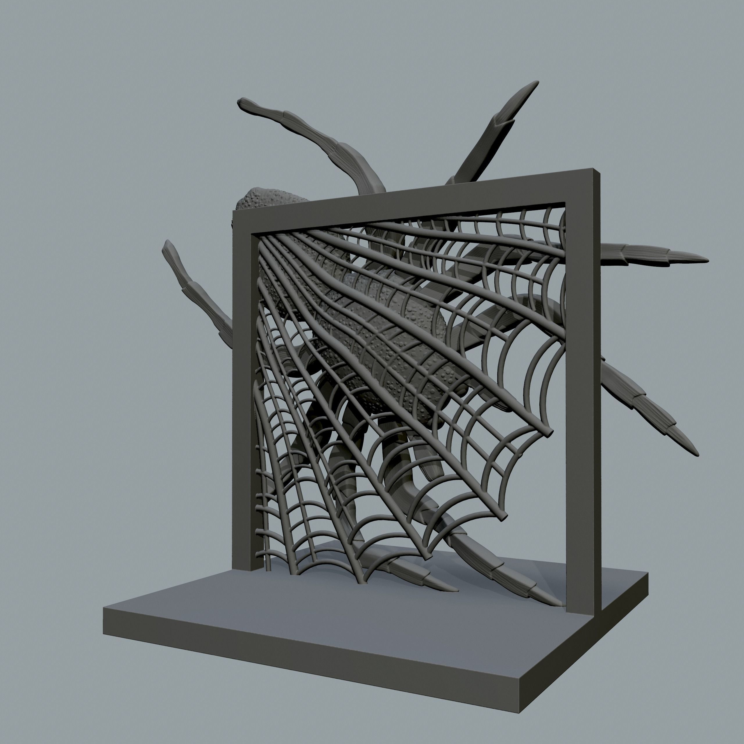 Spider for print 3D print model_2