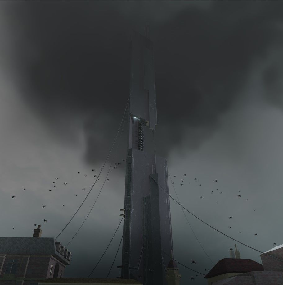 Half-Life 2 Citadel Low-poly 3D model_1