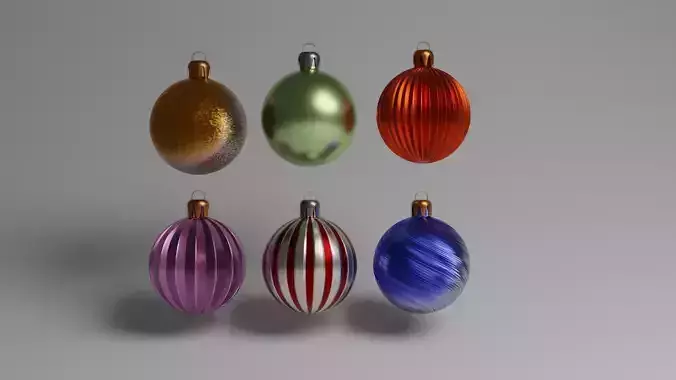 3d model Christmas Ball Decorations