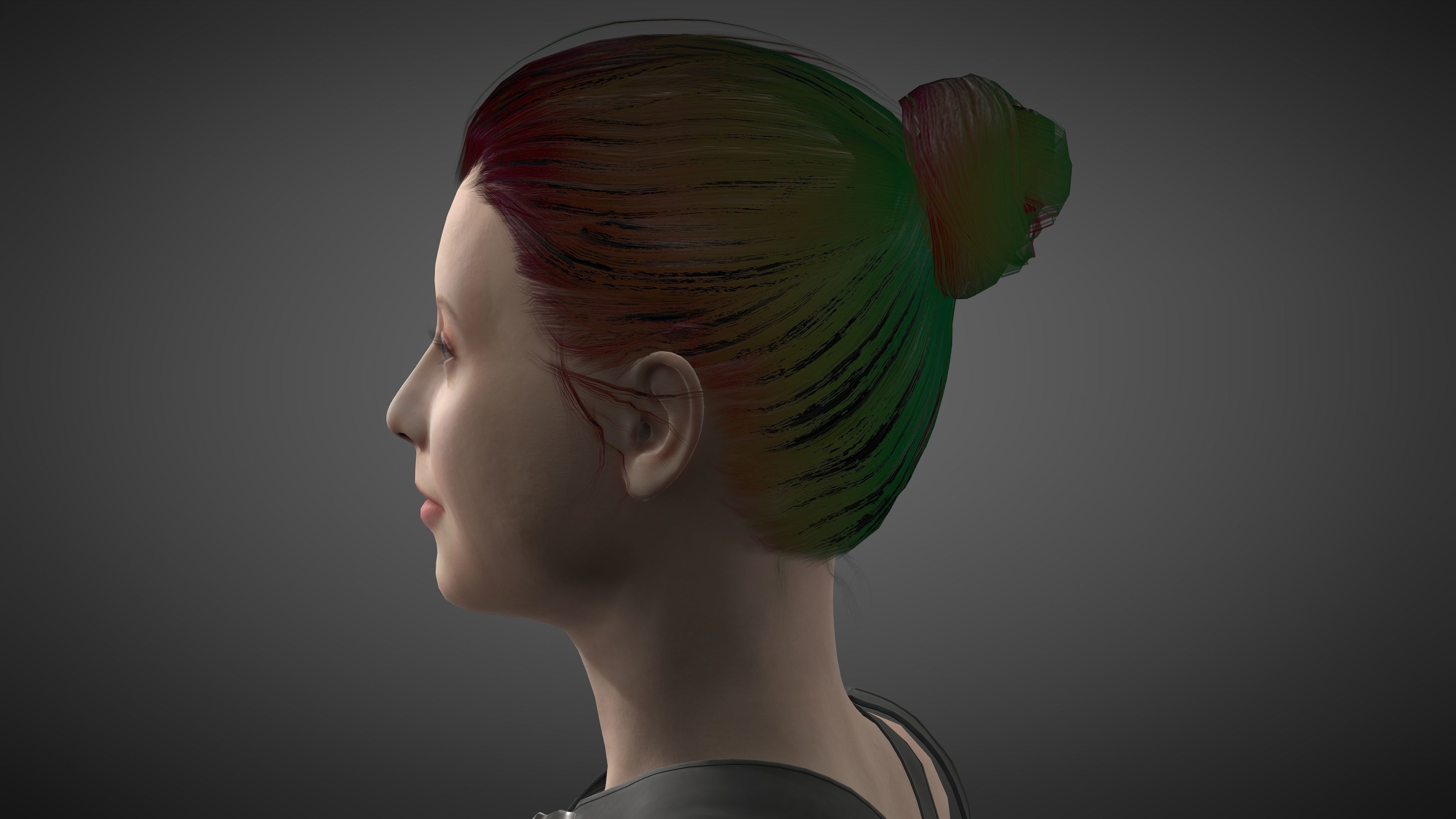 Angourie rice Low-poly 3D model_21