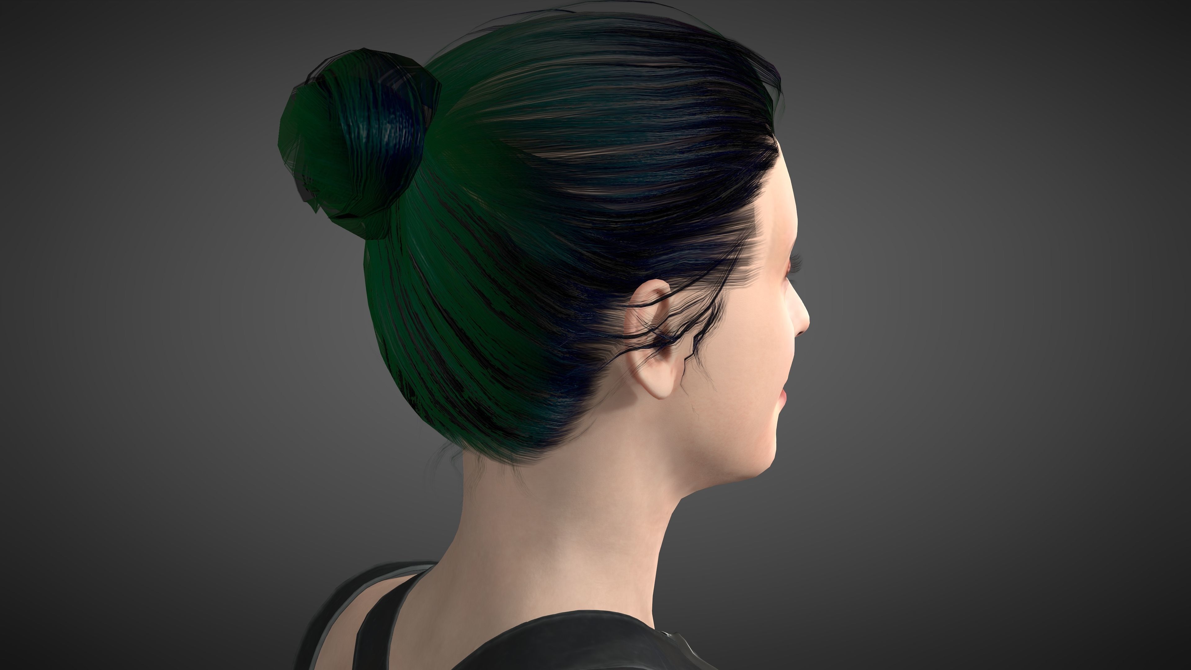 Angourie rice Low-poly 3D model_12