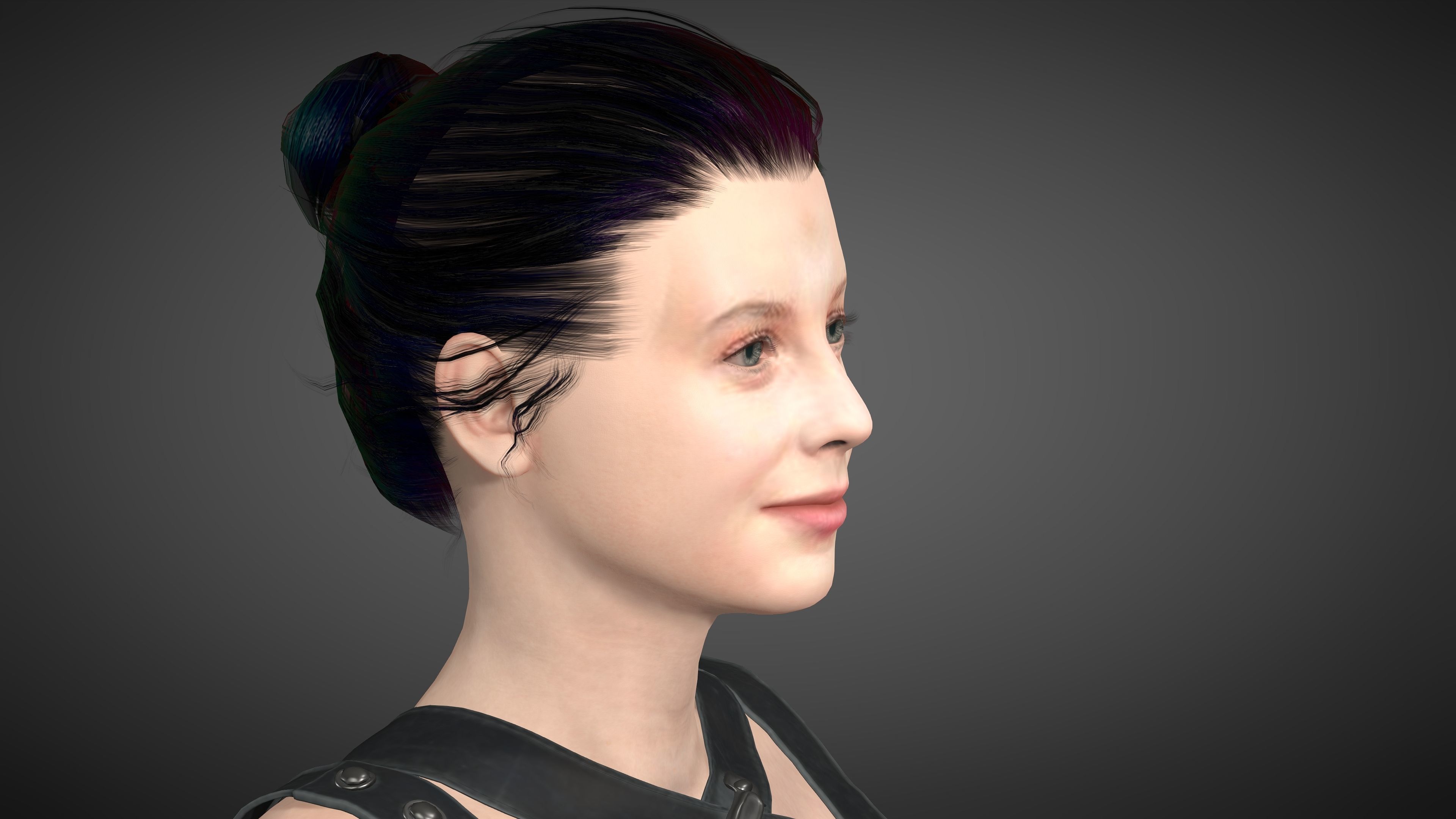 Angourie rice Low-poly 3D model_9