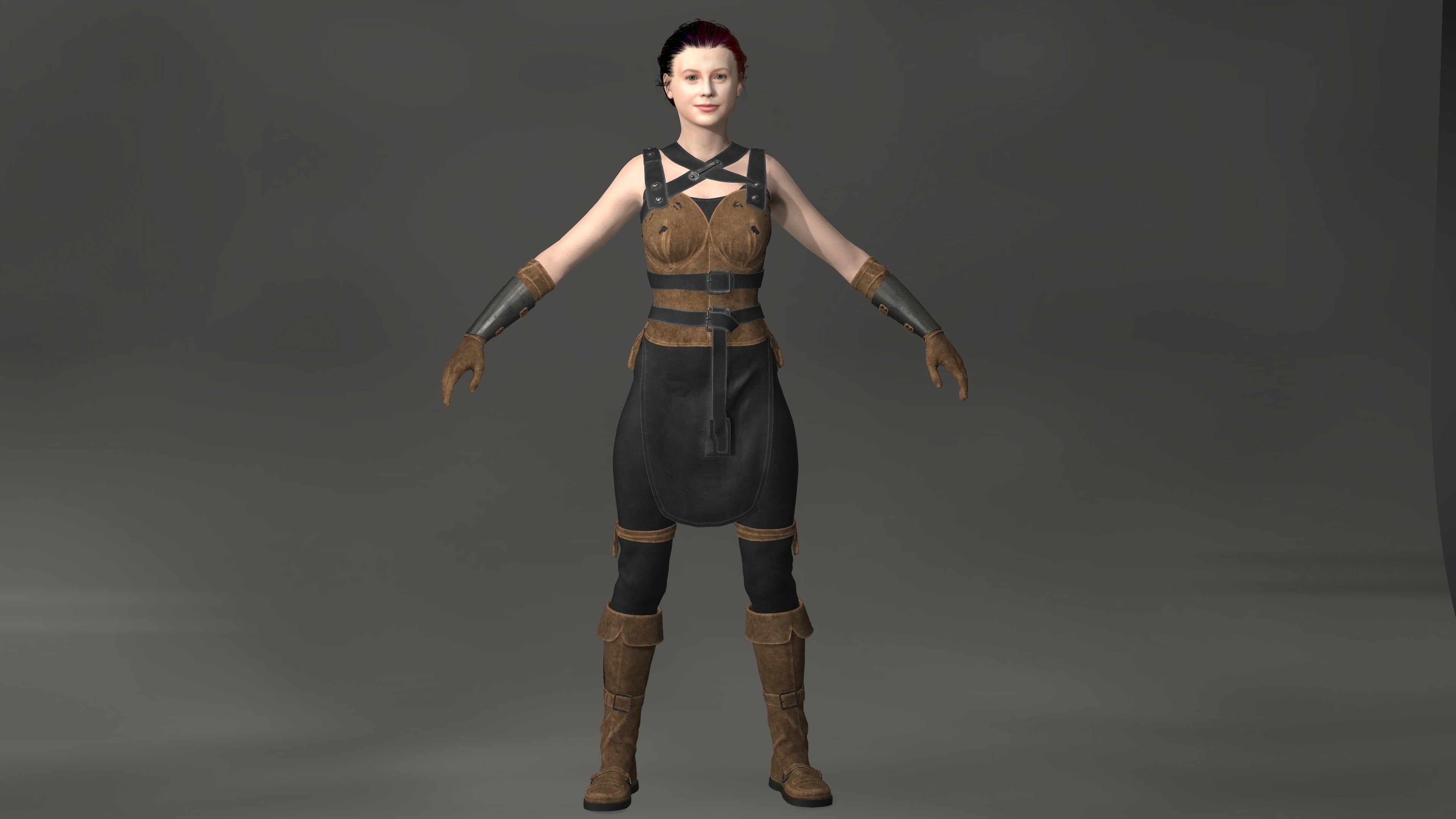 Angourie rice Low-poly 3D model_1