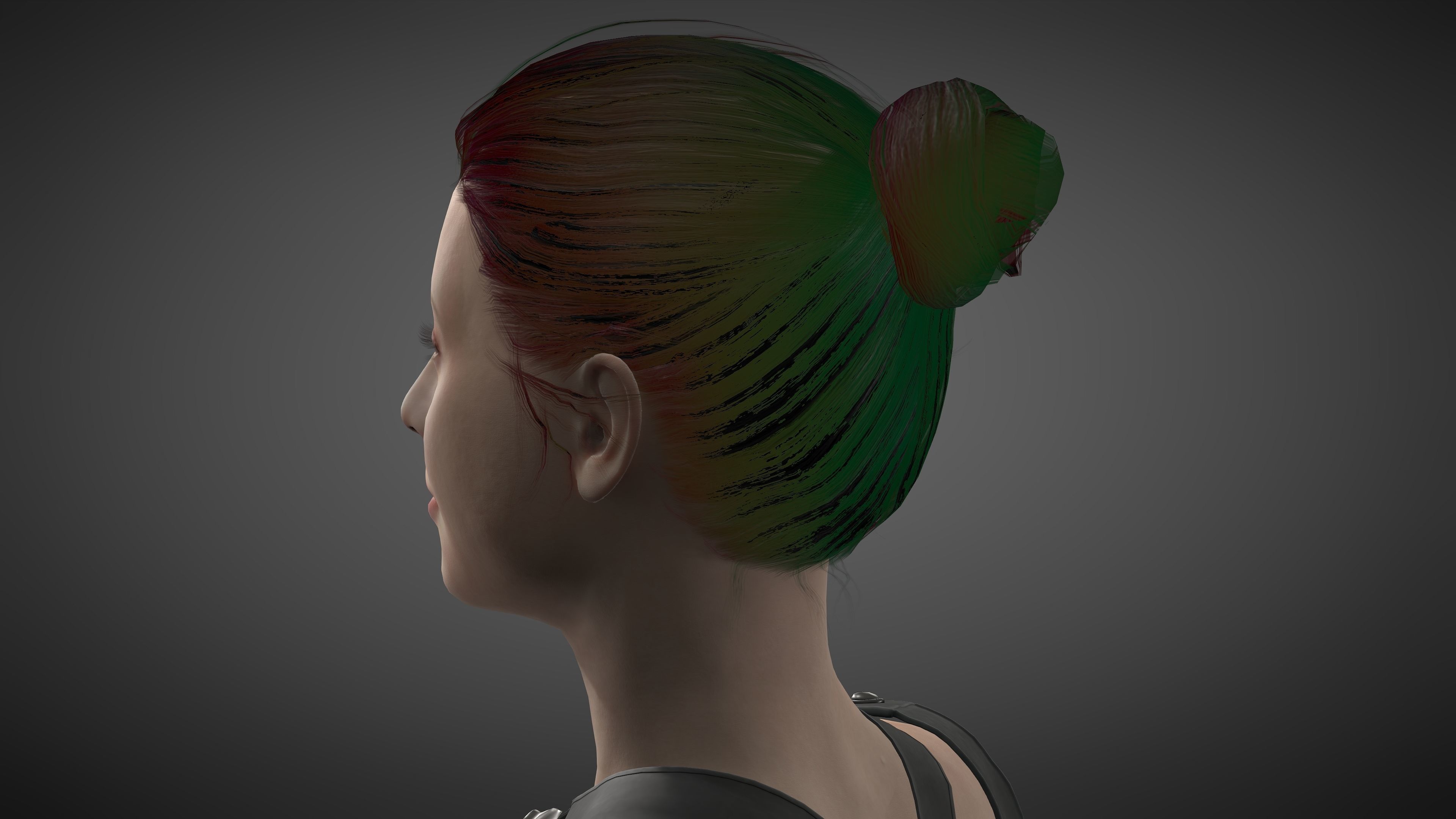 Angourie rice Low-poly 3D model_20