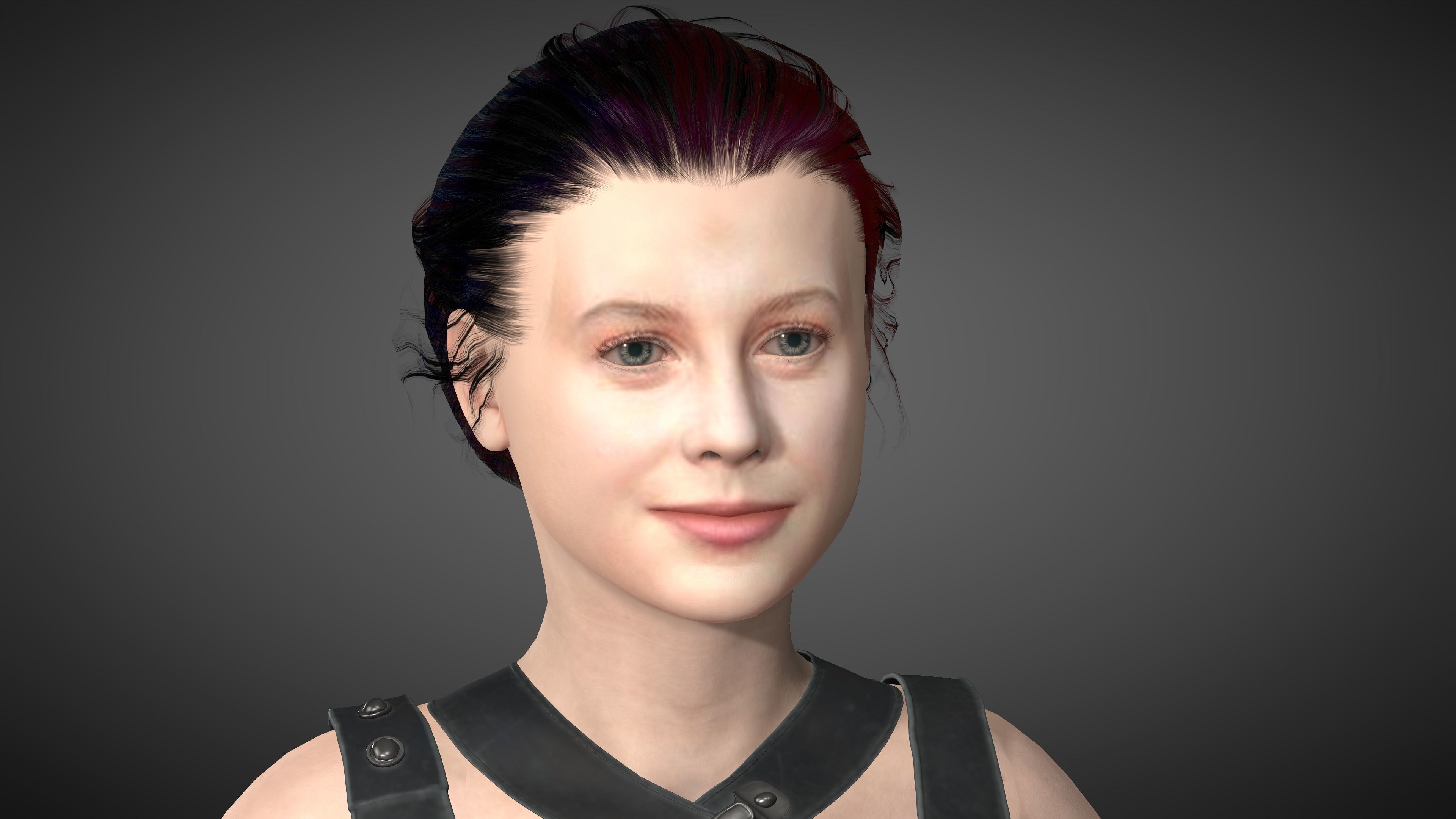 Angourie rice Low-poly 3D model_6