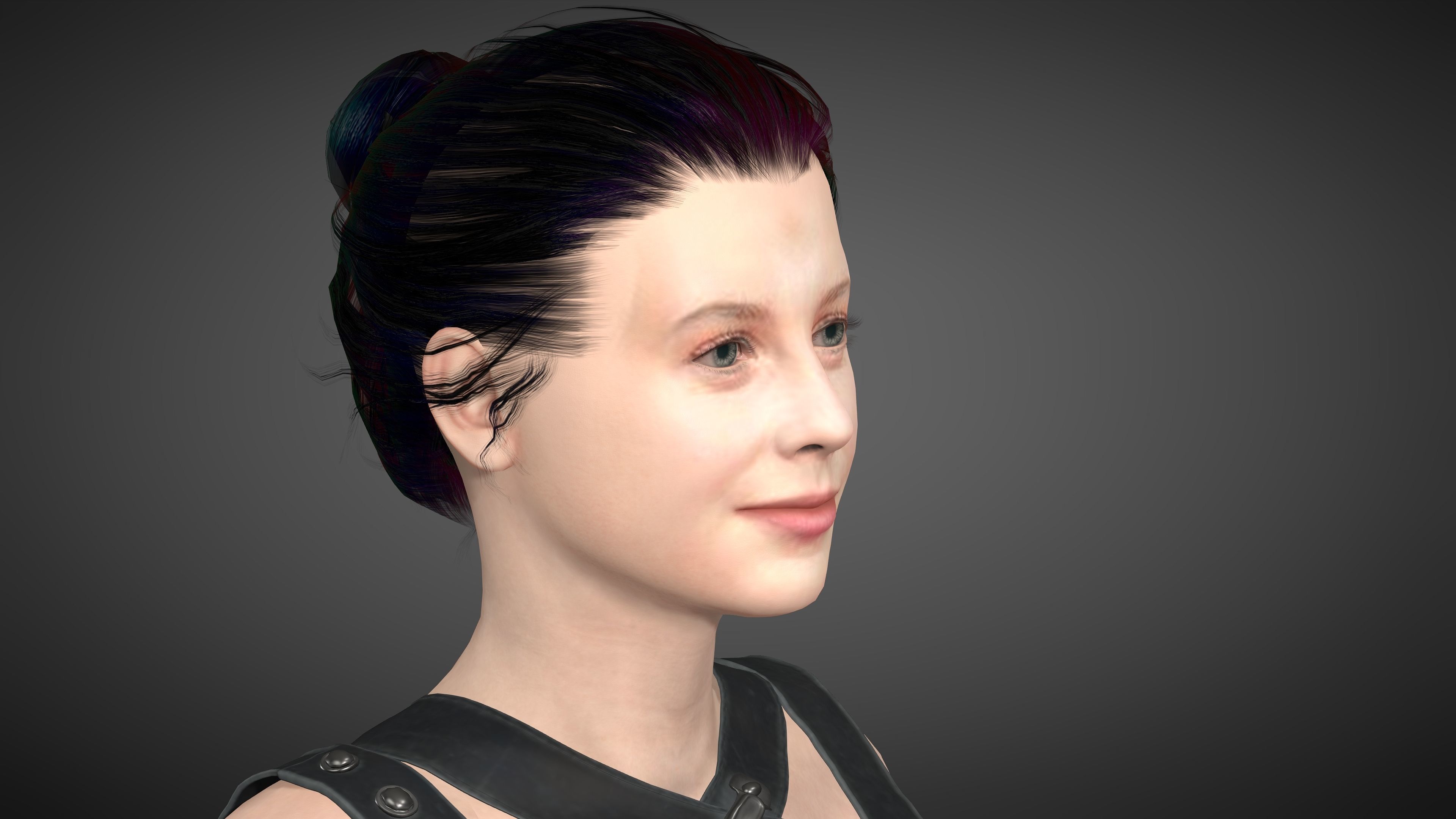 Angourie rice Low-poly 3D model_8