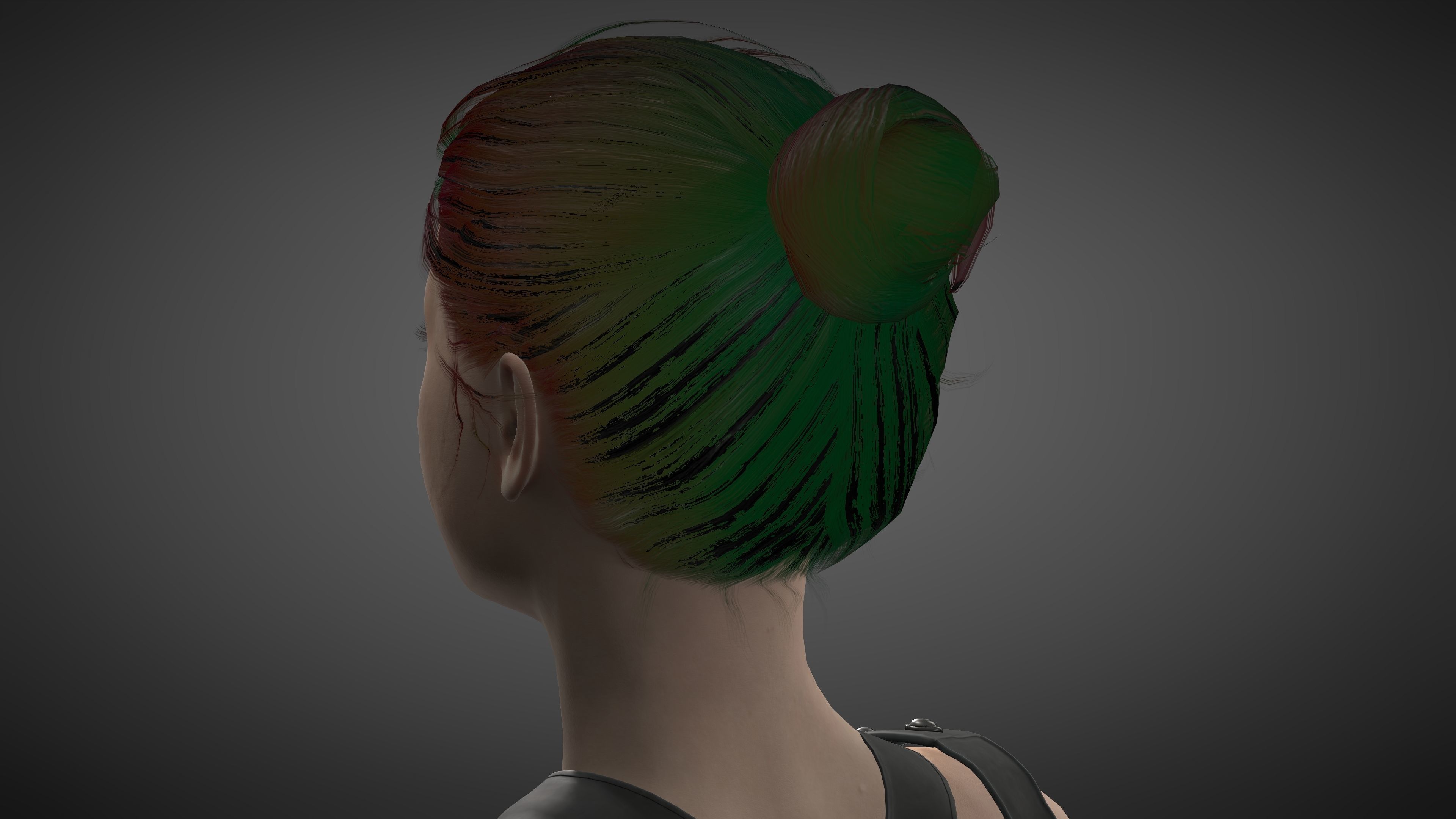 Angourie rice Low-poly 3D model_19