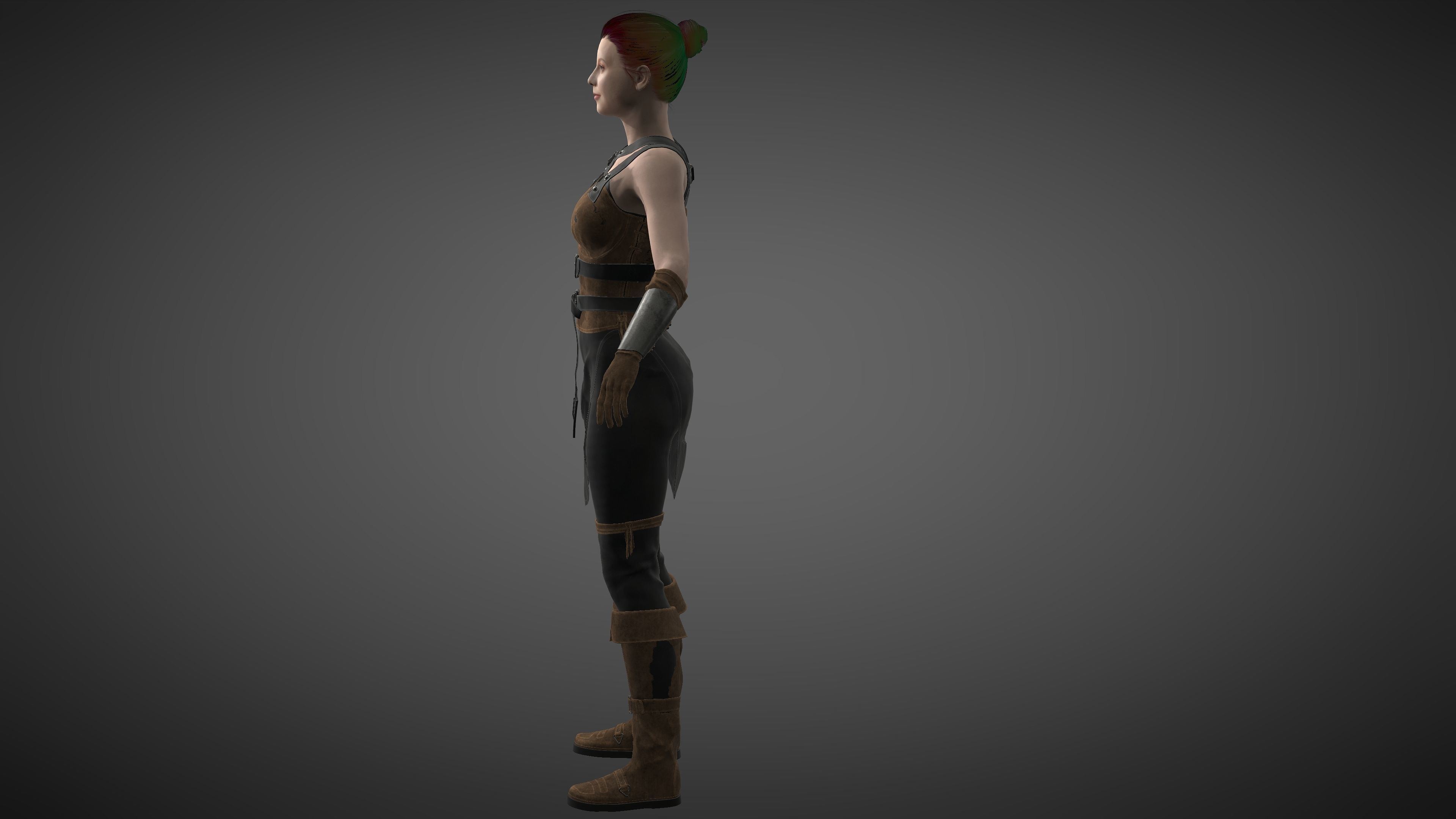 Angourie rice Low-poly 3D model_4