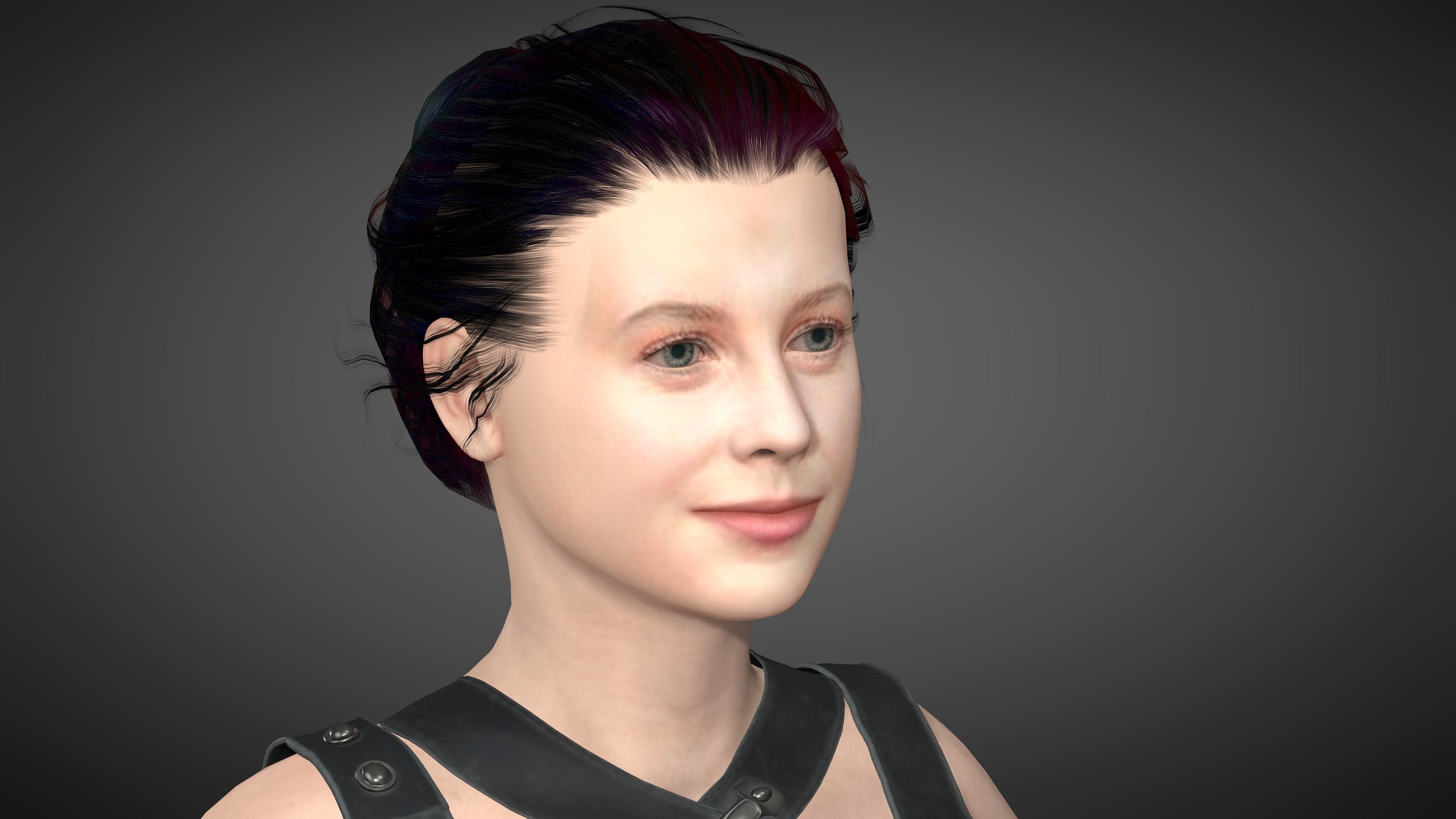 Angourie rice Low-poly 3D model_7