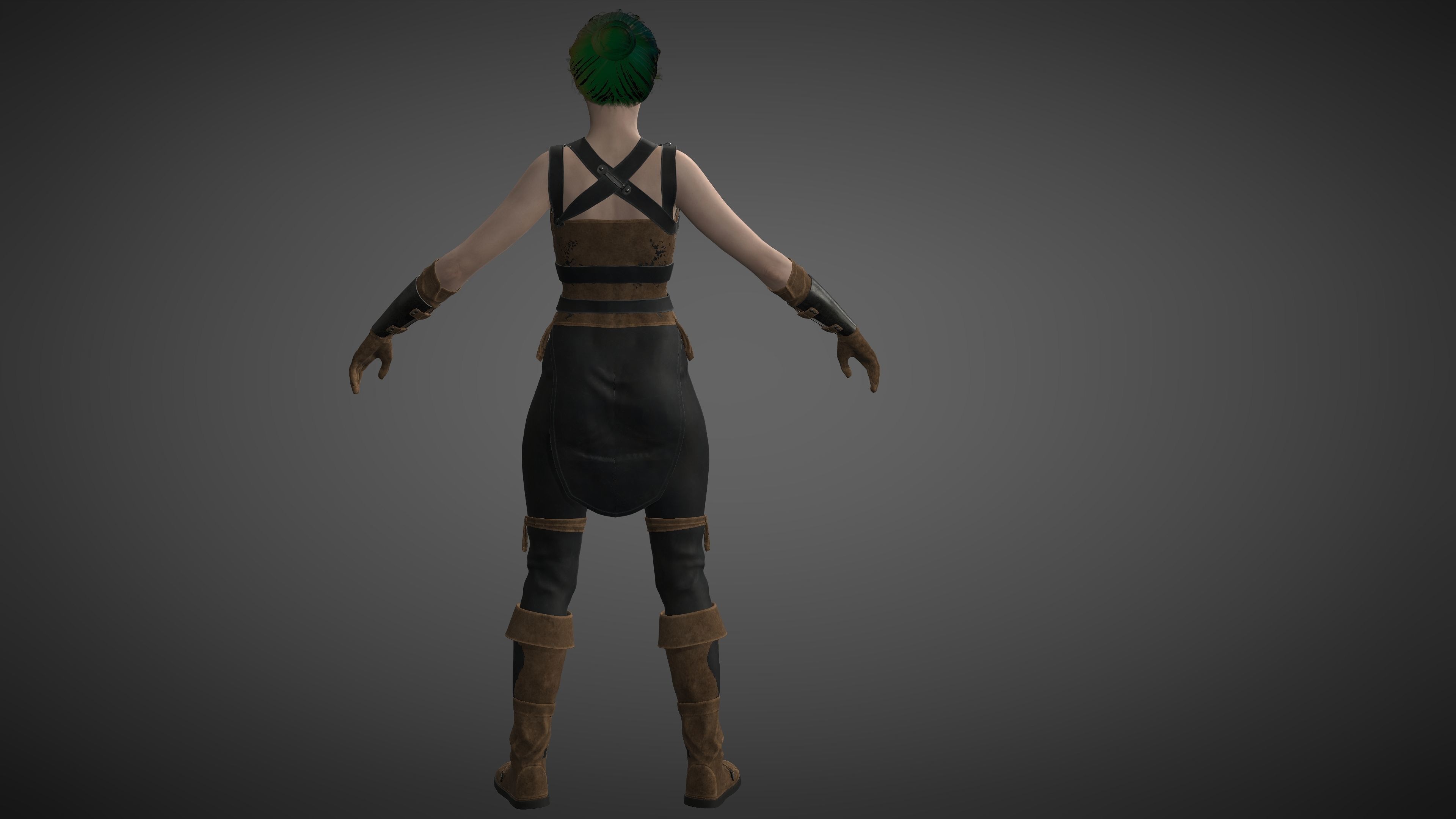 Angourie rice Low-poly 3D model_3