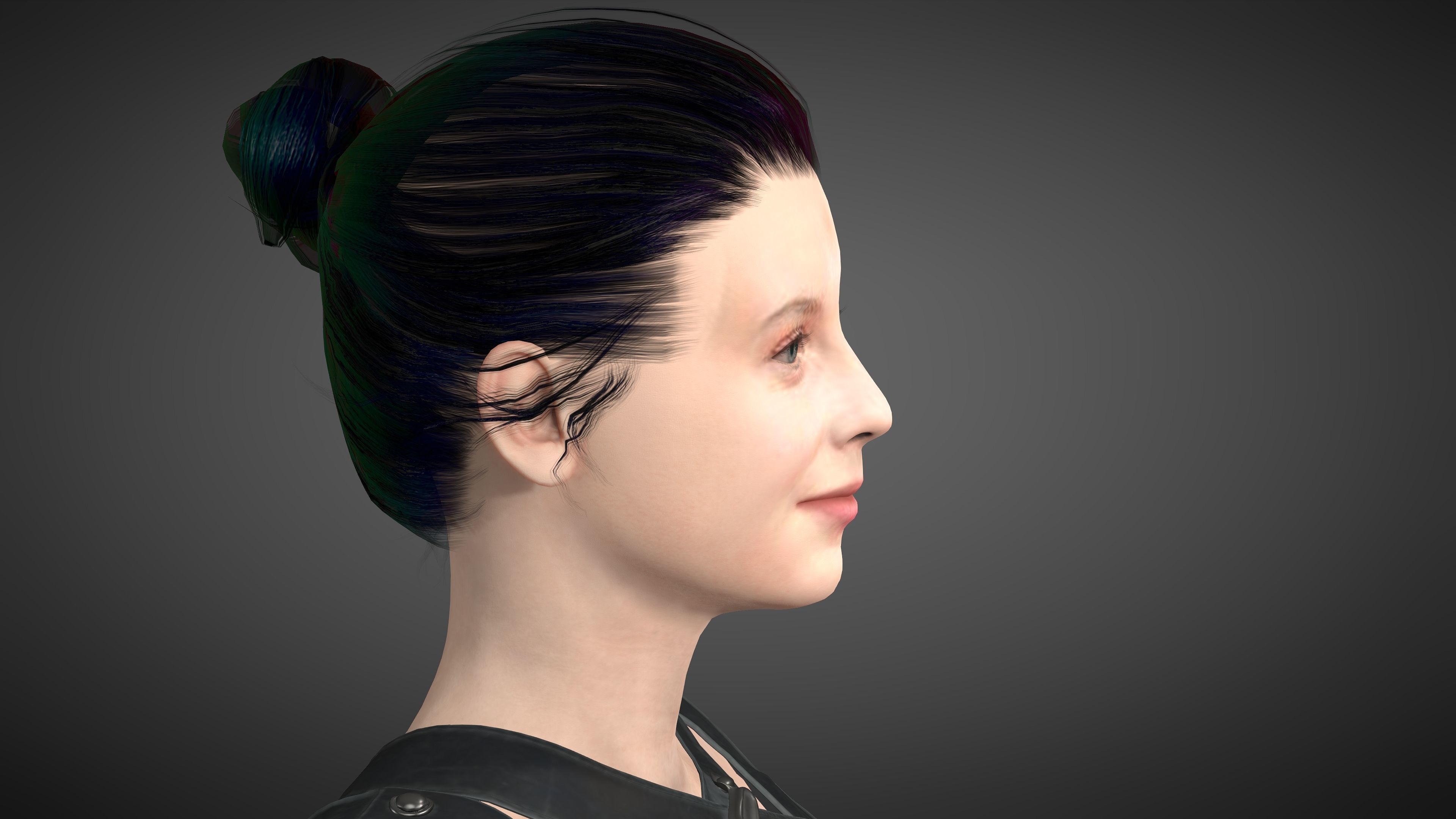 Angourie rice Low-poly 3D model_10