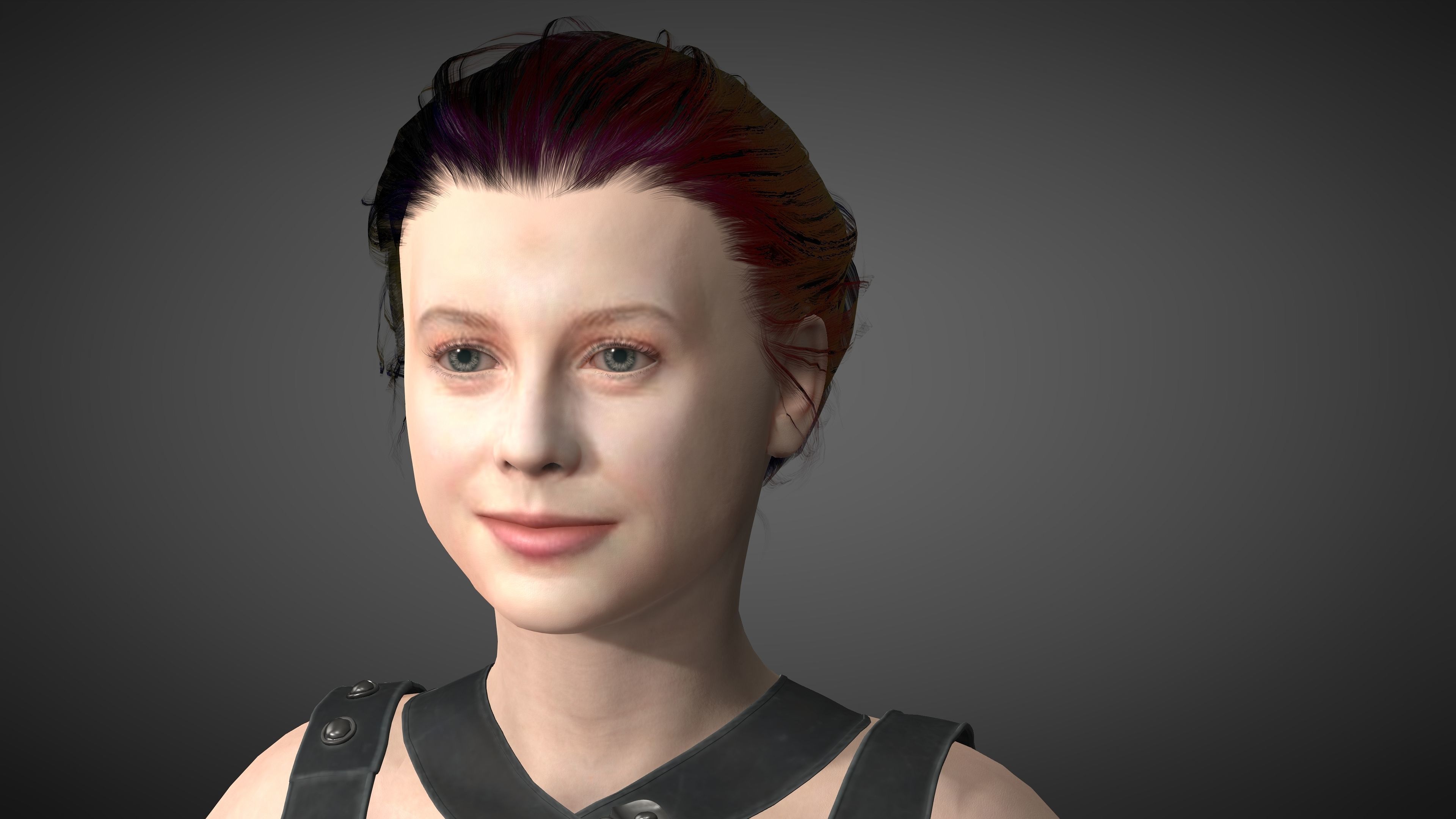 Angourie rice Low-poly 3D model_27