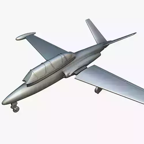 Fouga CM-170 Magister - 3D Printable Model