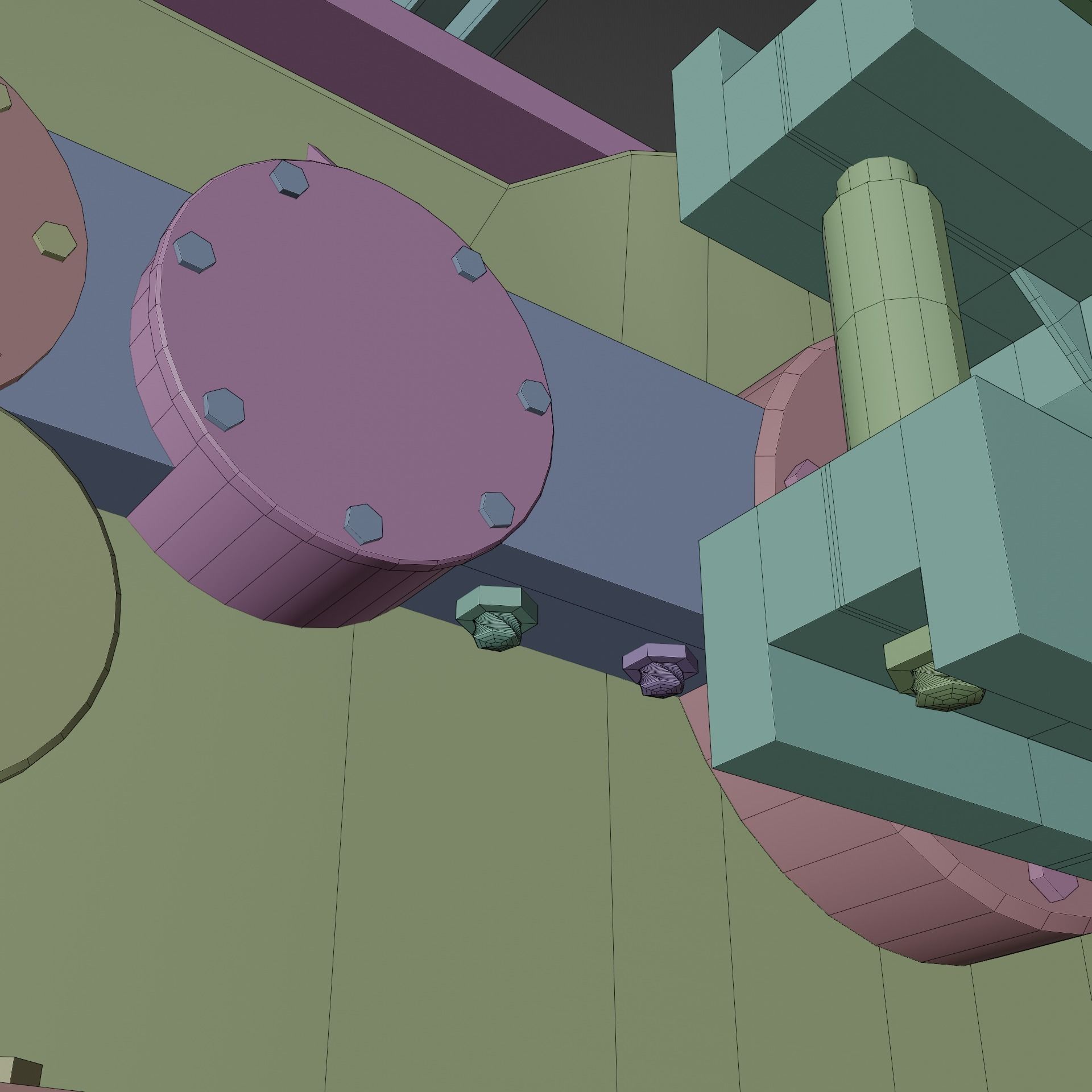 Oil Extractor Low-Poly Low-poly 3D model_15