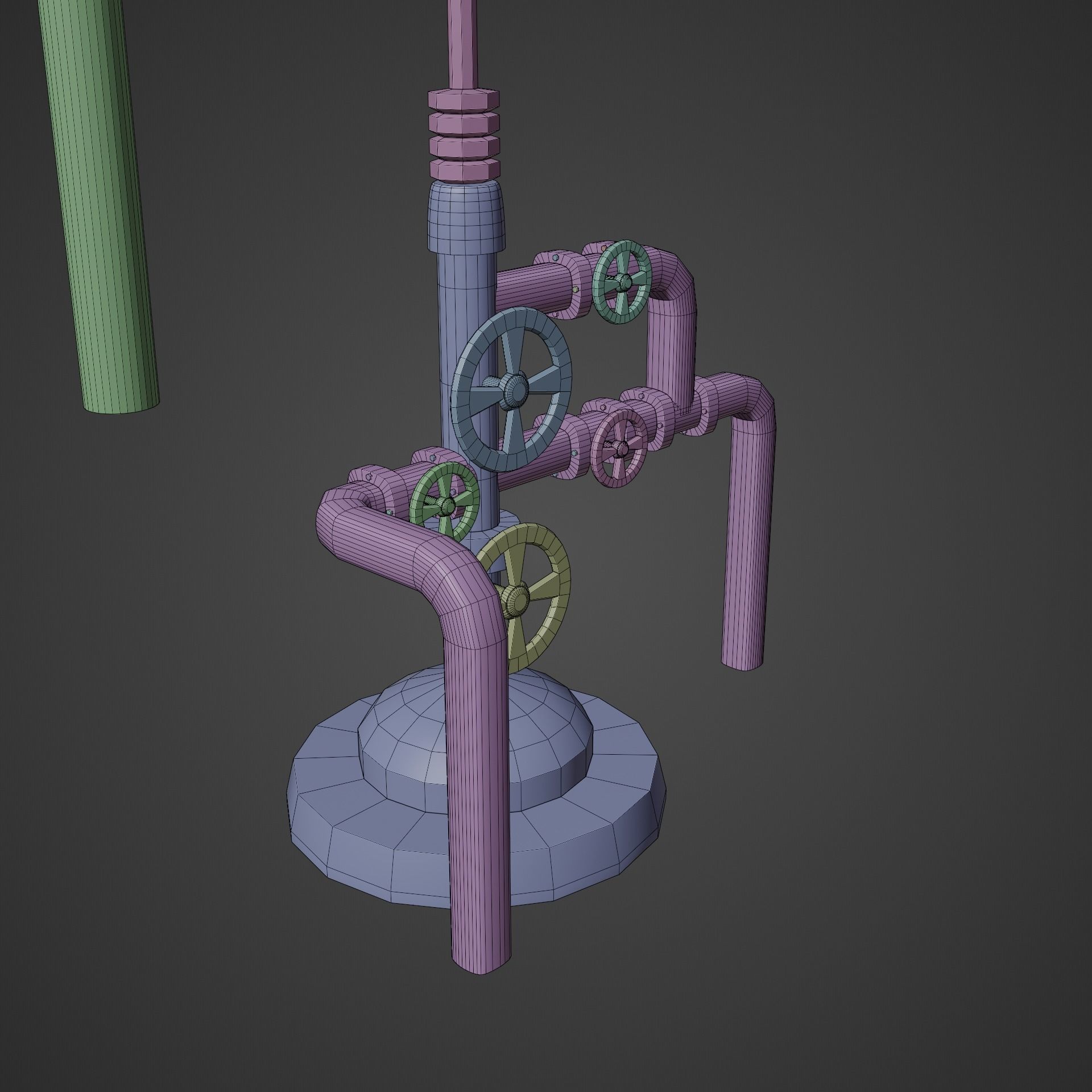 Oil Extractor Low-Poly Low-poly 3D model_16