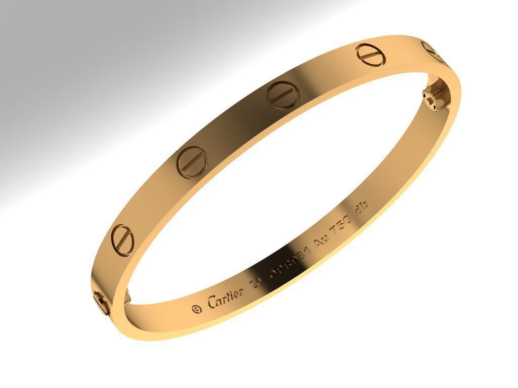 Love Bracelet 20 Size 3D print model_1