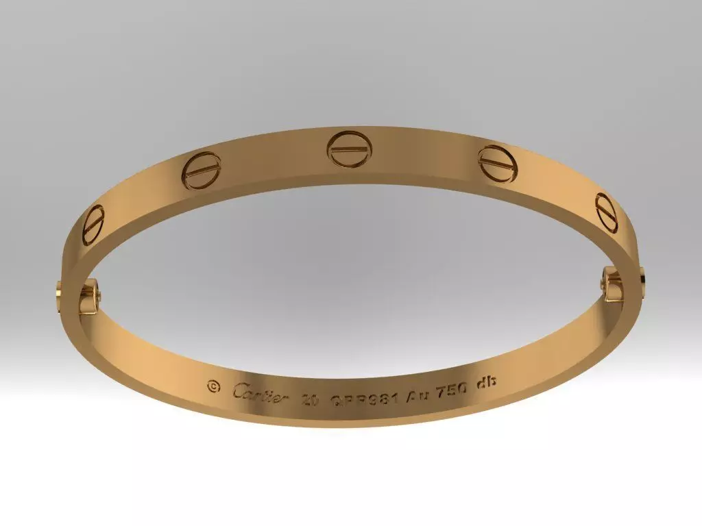 Love Bracelet 20 Size 3D print model_0