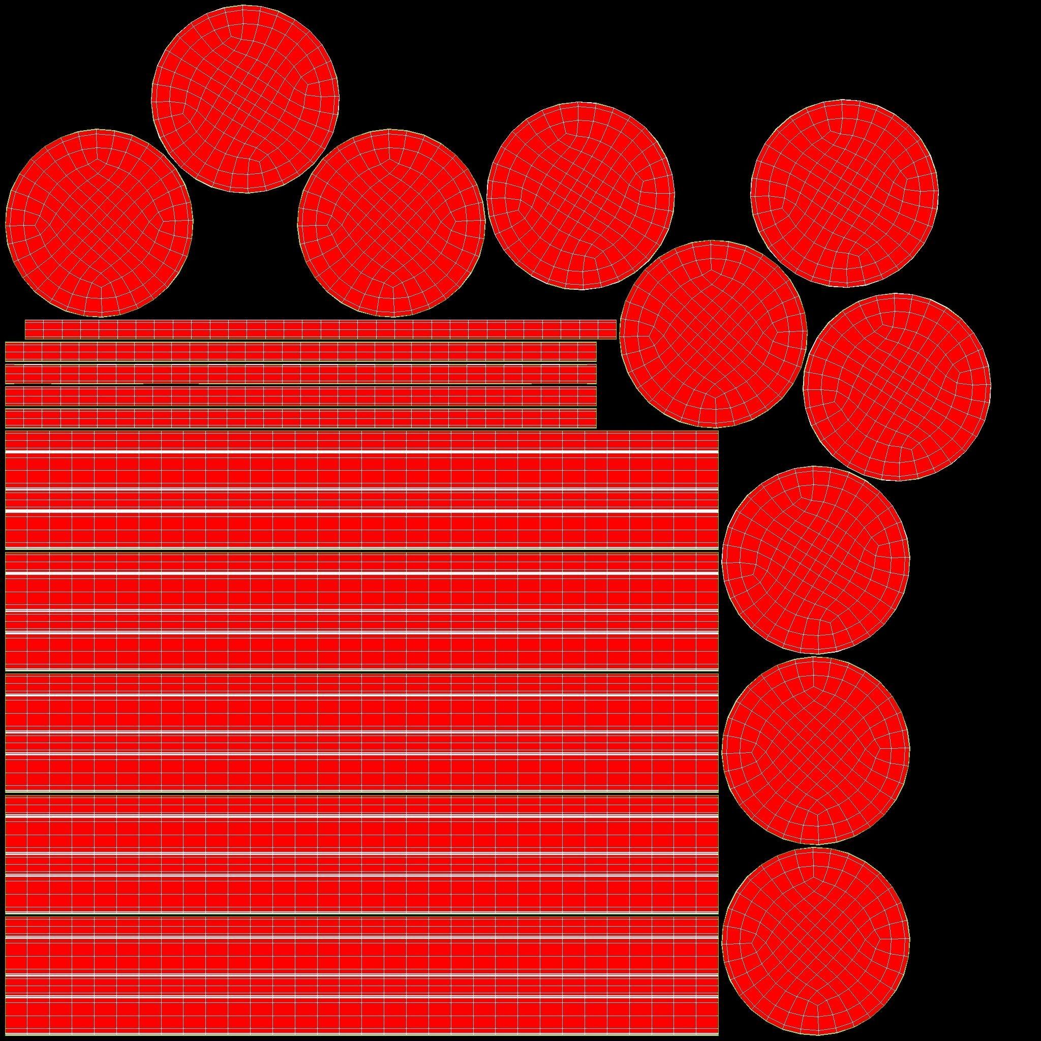 Poker Table Round with Chairs Full Set 3D model_14