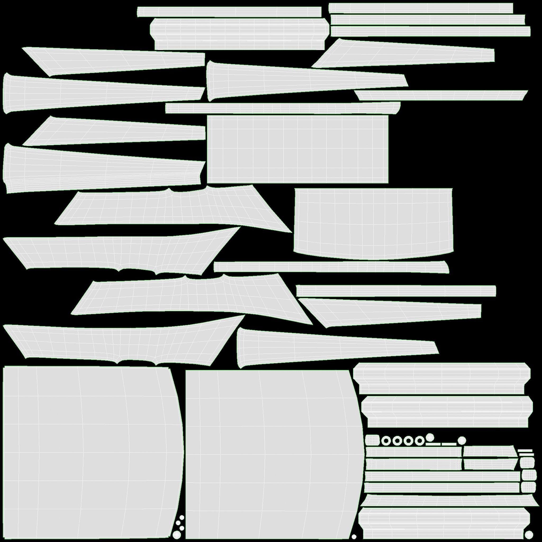 Poker Table Round with Chairs Full Set 3D model_12