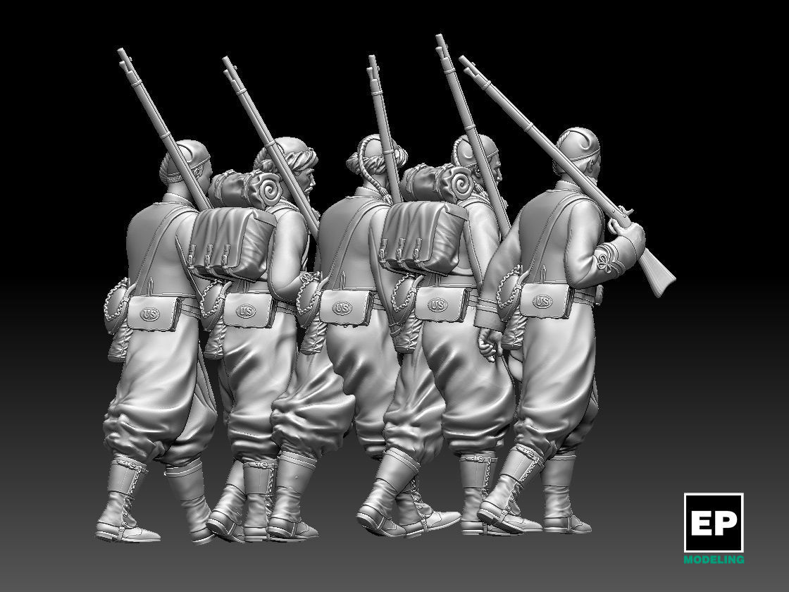 Zouave soldiers 3D print model_15