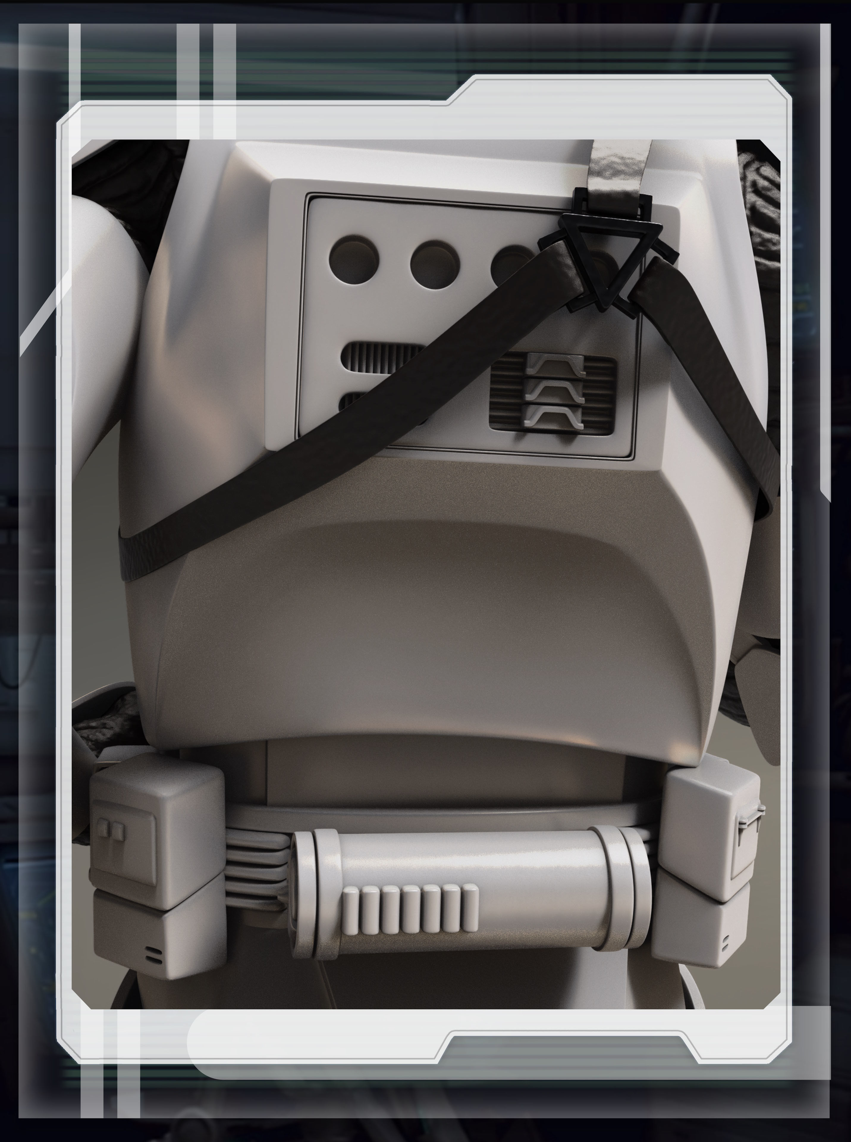 star wars 3d printable clone trooper   gunner figurine 3D print model_6