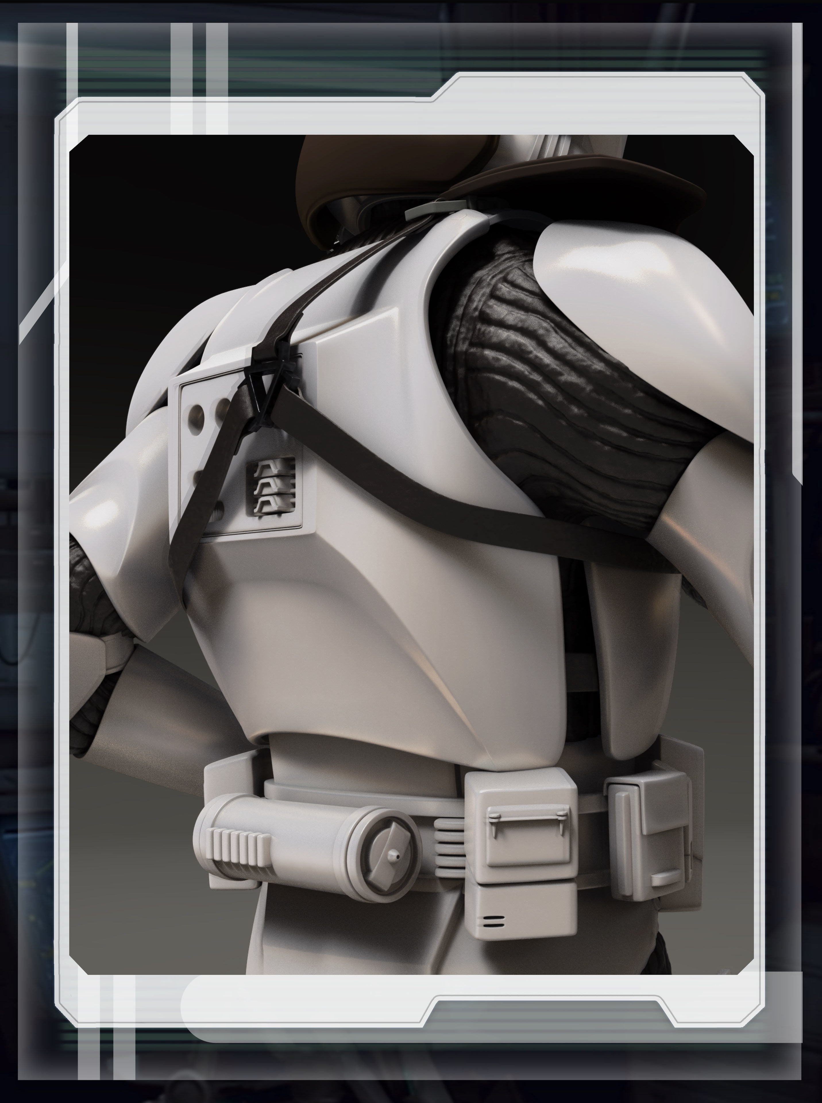 star wars 3d printable clone trooper   gunner figurine 3D print model_5