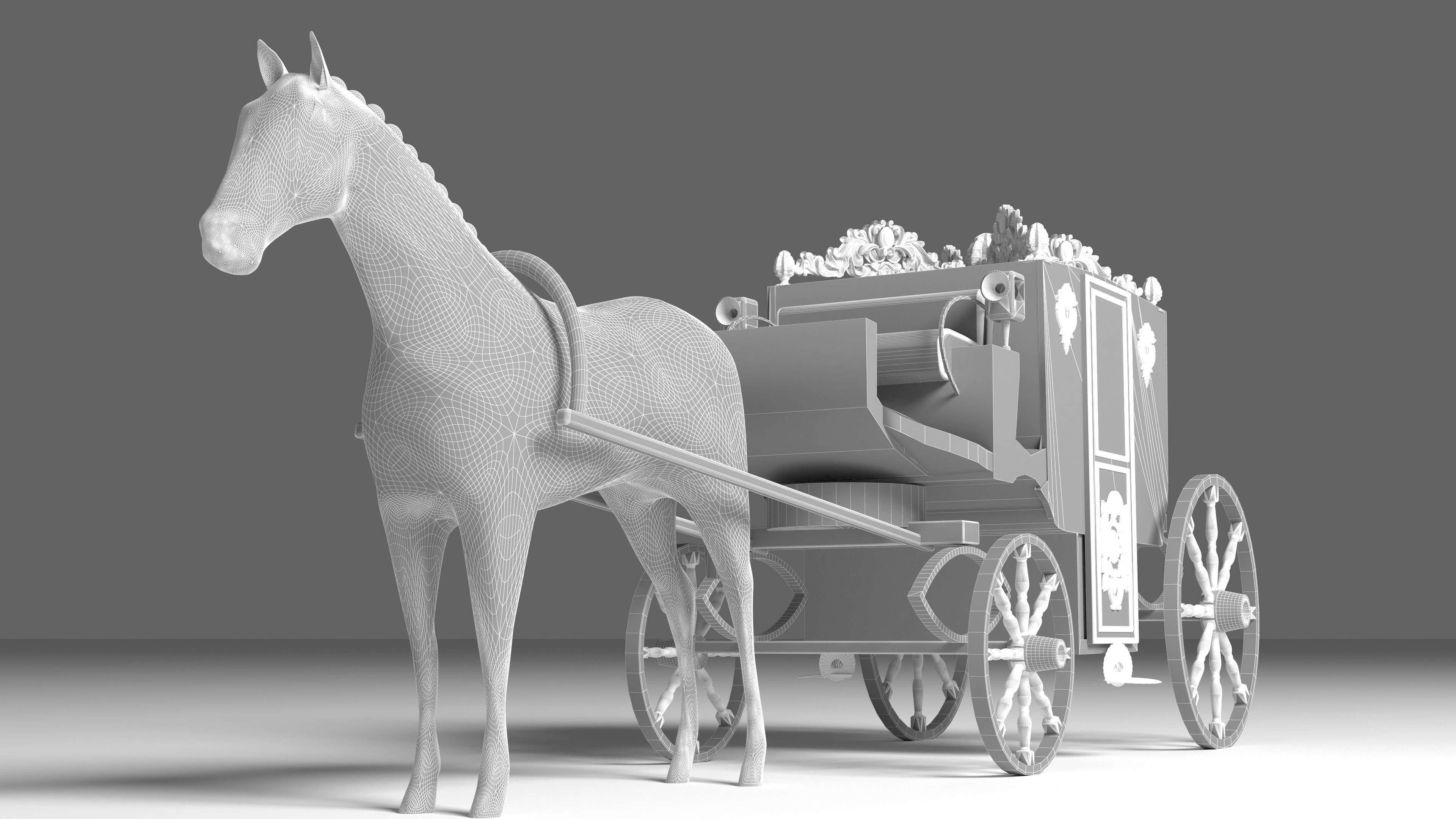 Vintage Carriage 4K 3D model_13