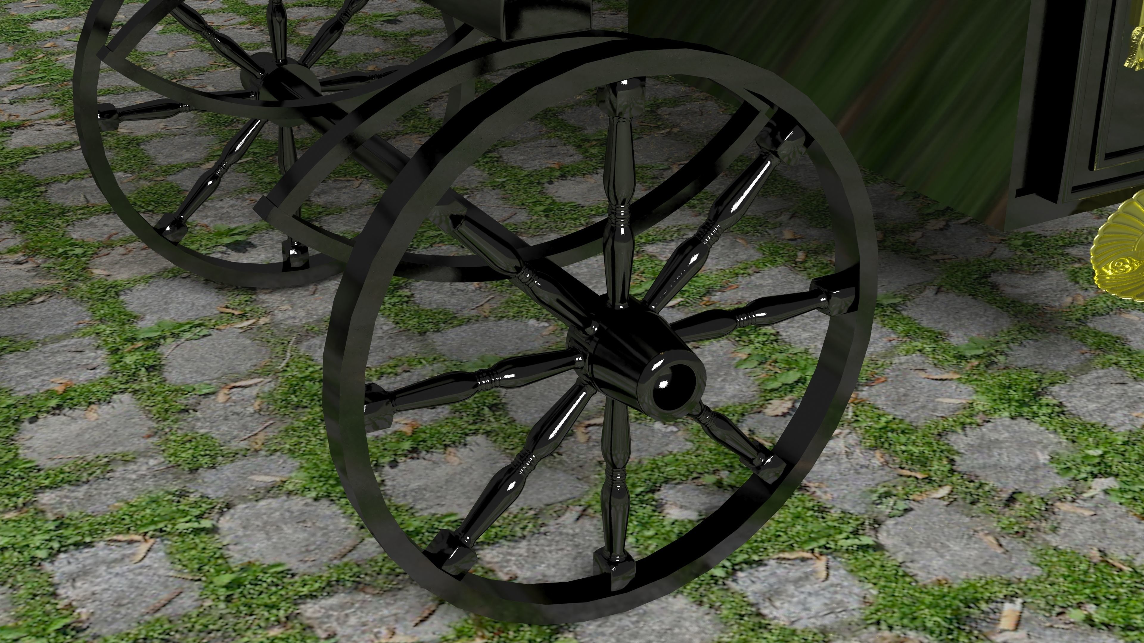 Vintage Carriage 4K 3D model_11