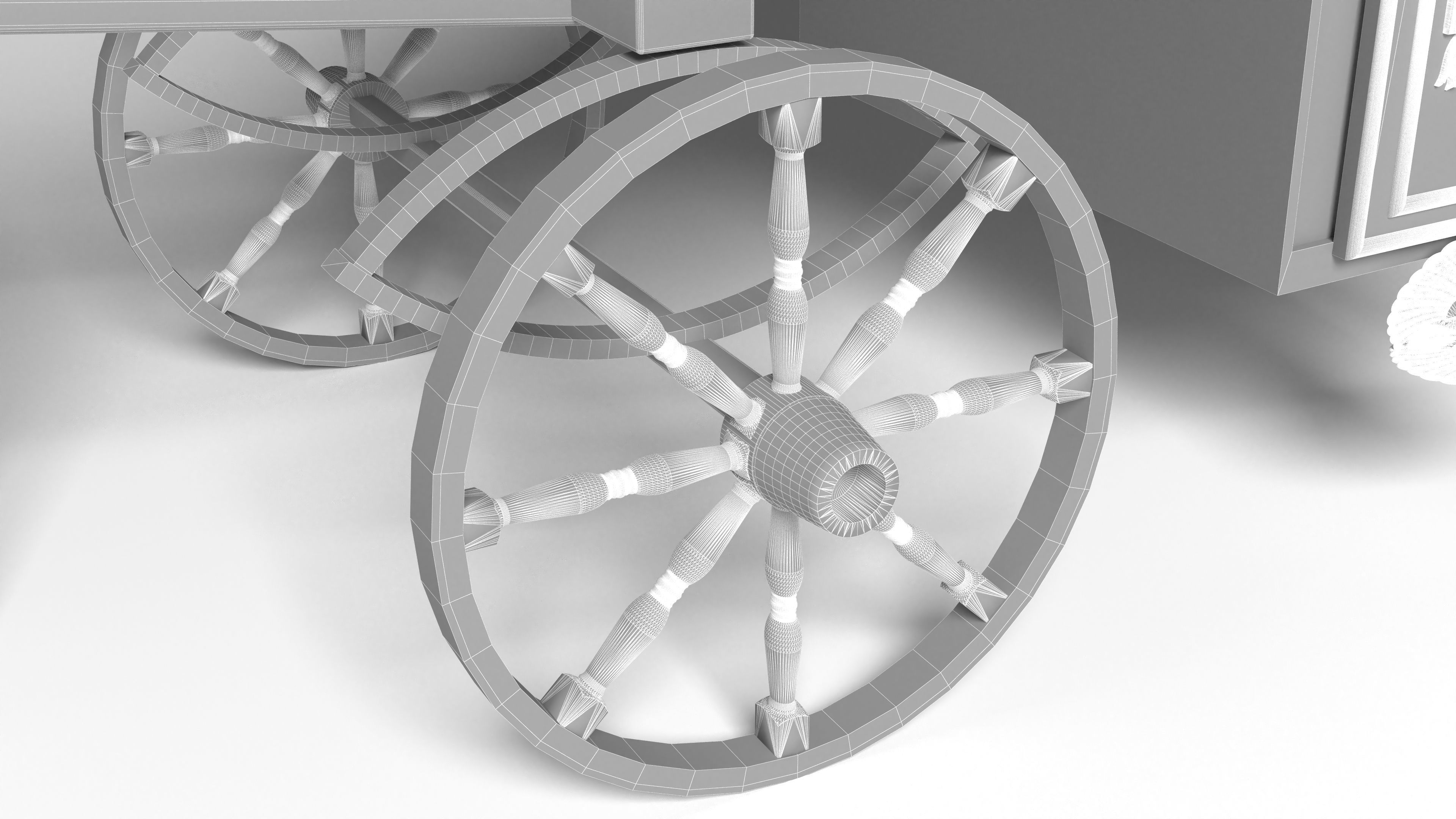 Vintage Carriage 4K 3D model_16