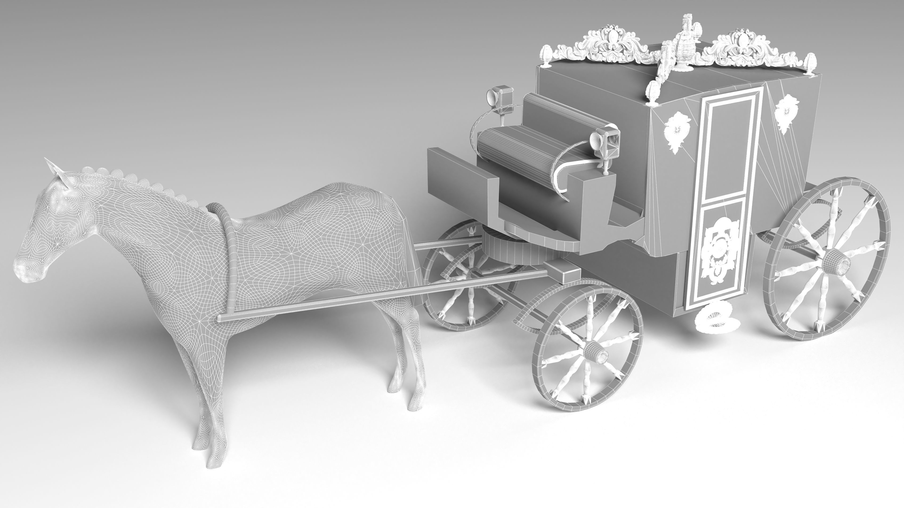 Vintage Carriage 4K 3D model_18