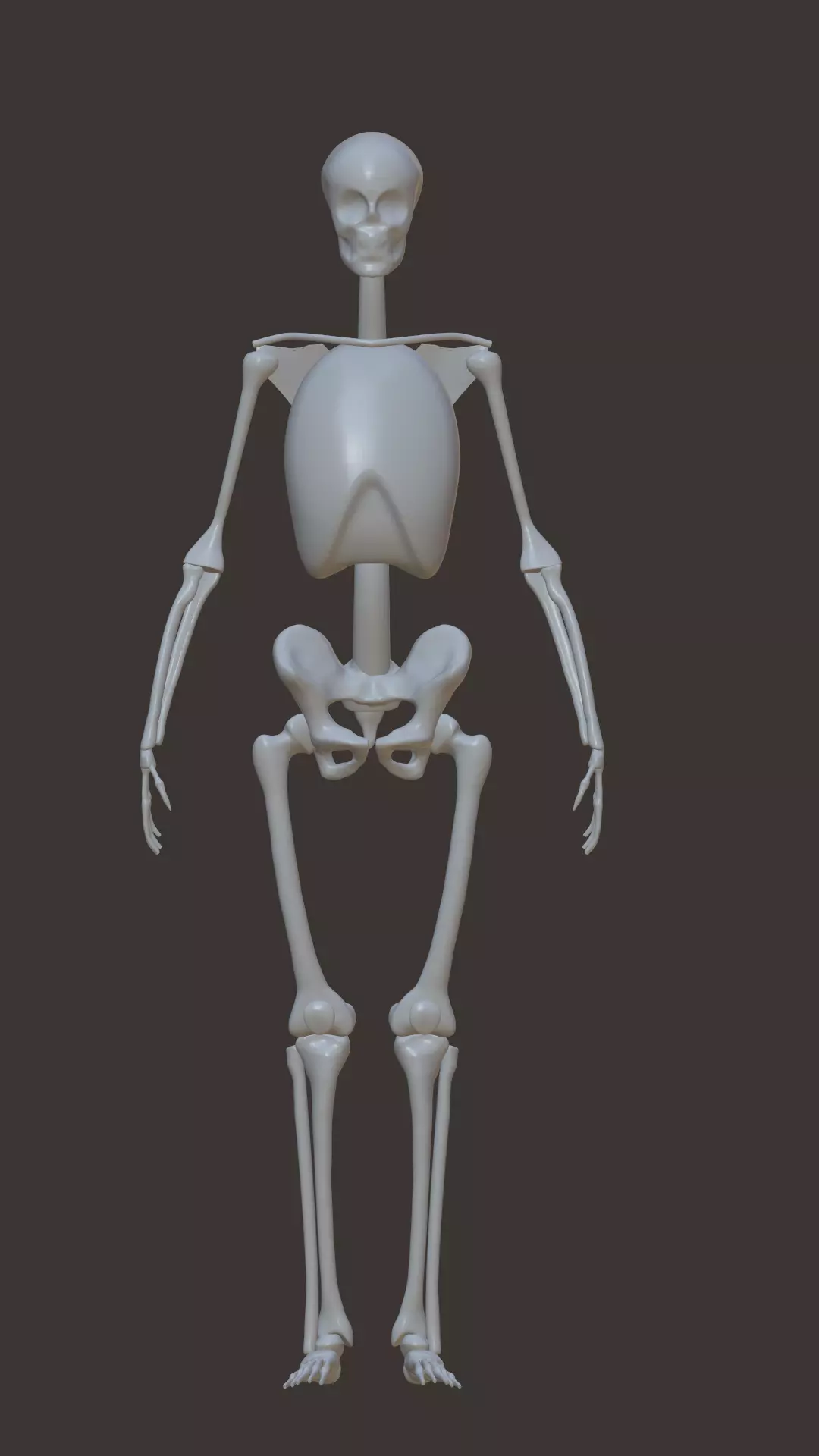 Skeleton Free low-poly 3D model