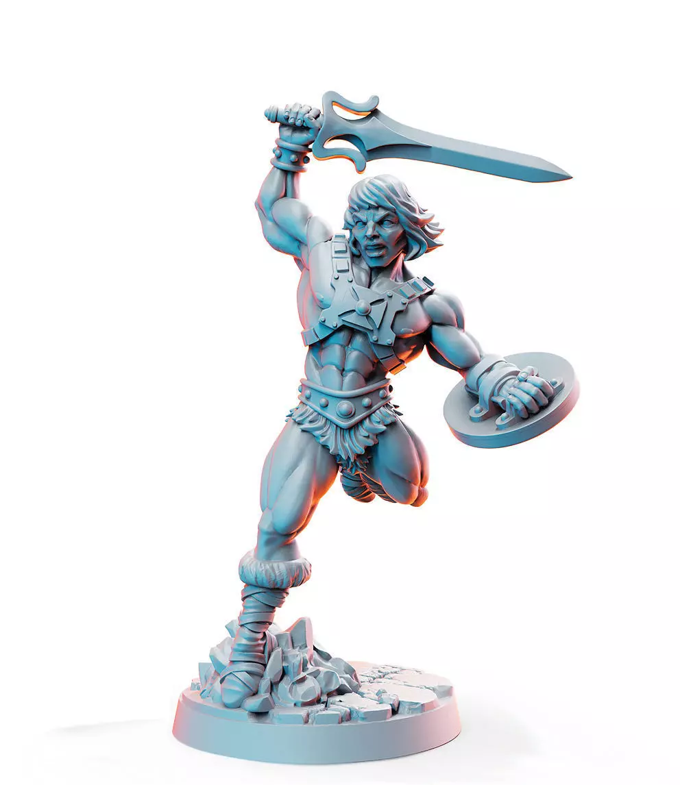 He-Man Masters of the Universe 32mm Pre-supported 3D print model_0