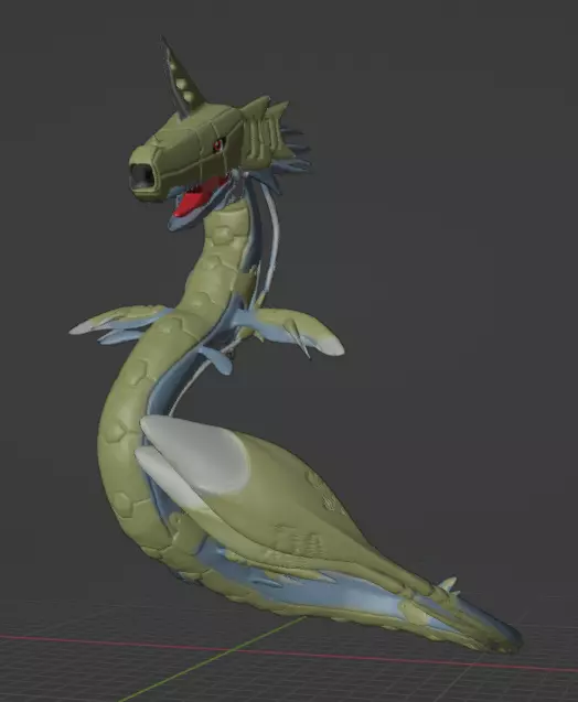 metalseadramon 3D print model_0