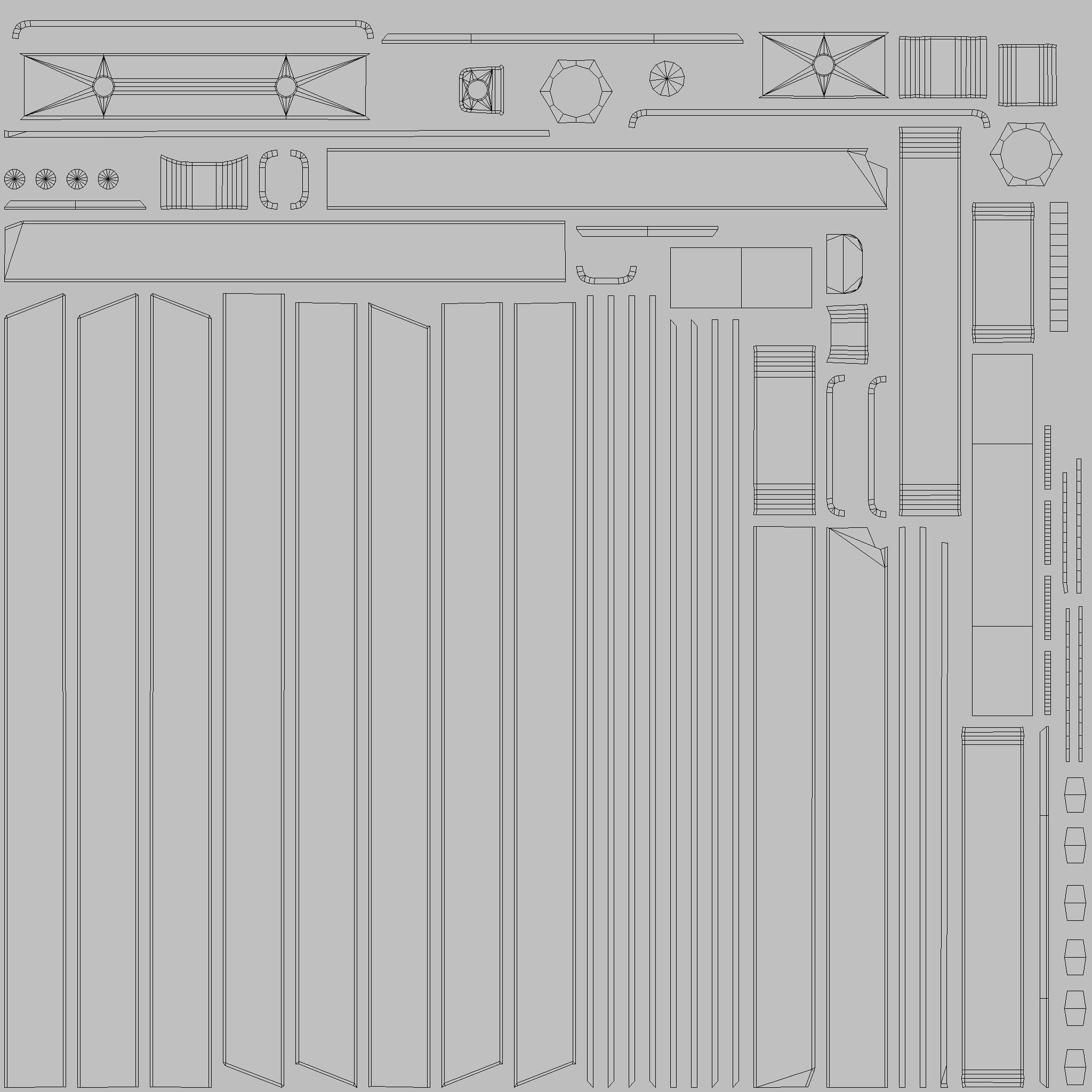 Bike Rack 12 PBR Game Ready Low-poly 3D model_19