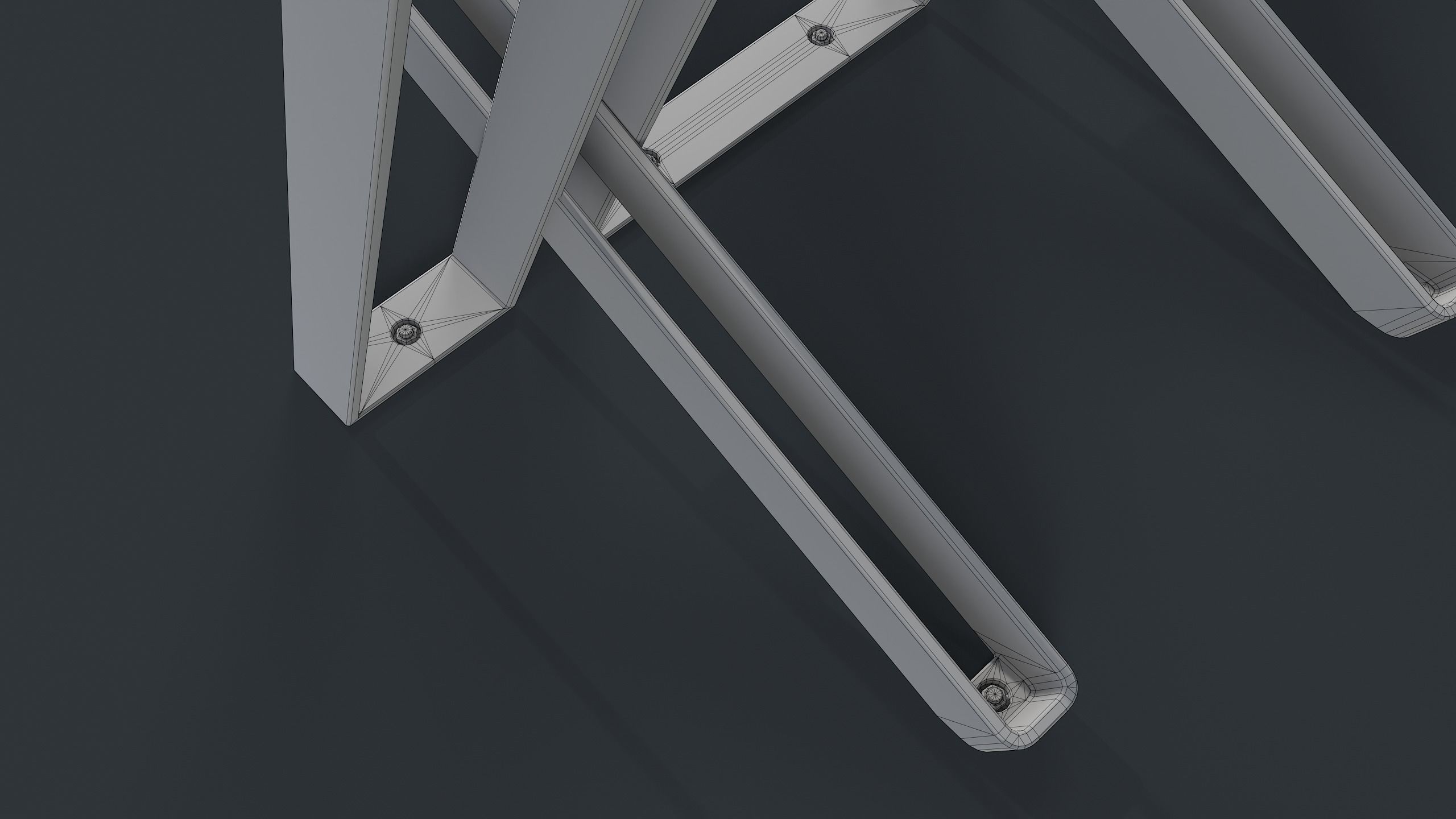 Bike Rack 12 PBR Game Ready Low-poly 3D model_16