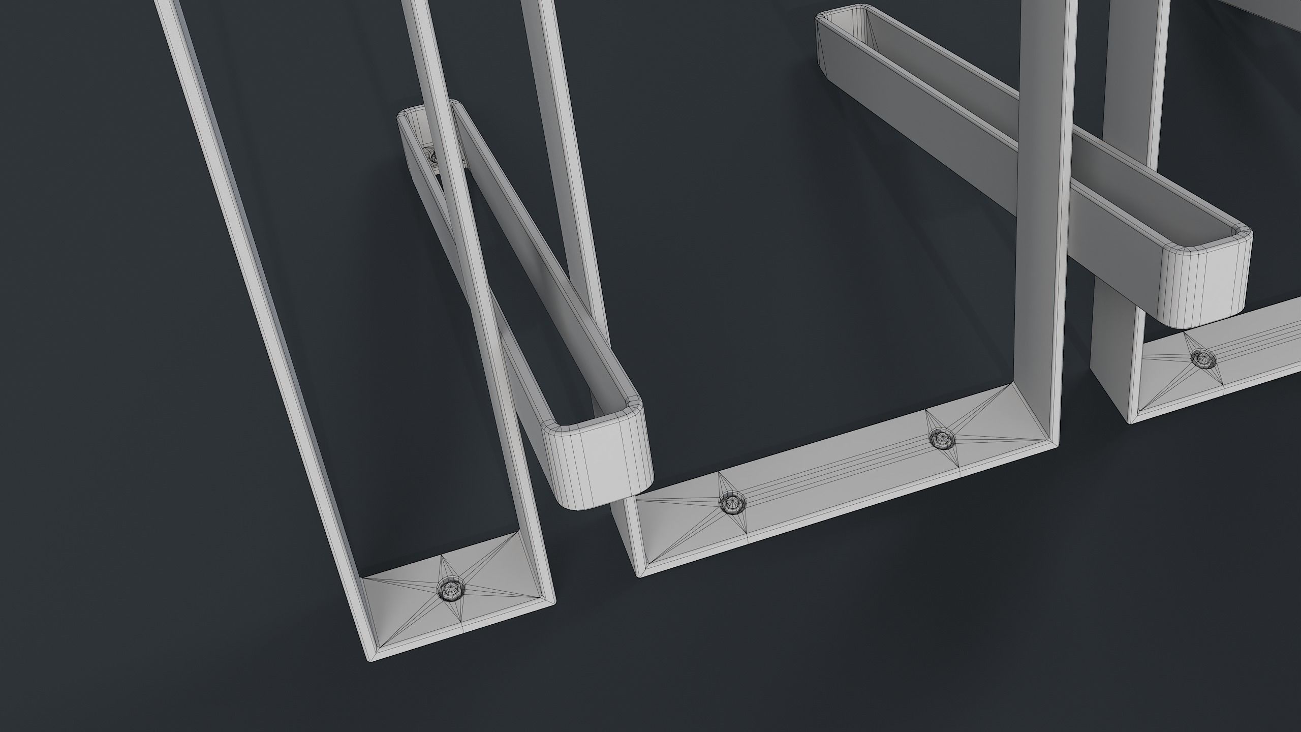 Bike Rack 12 PBR Game Ready Low-poly 3D model_18