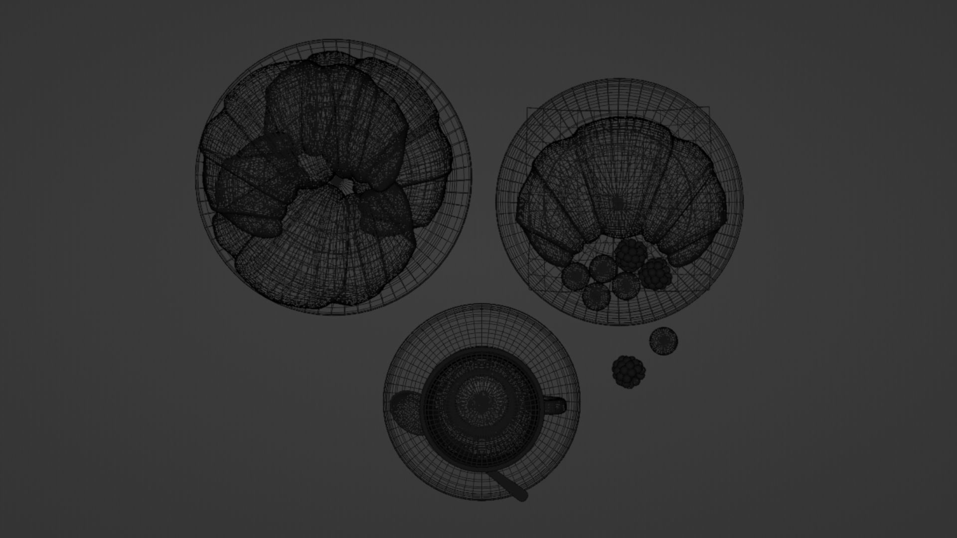 Croissant 001 3D model_19