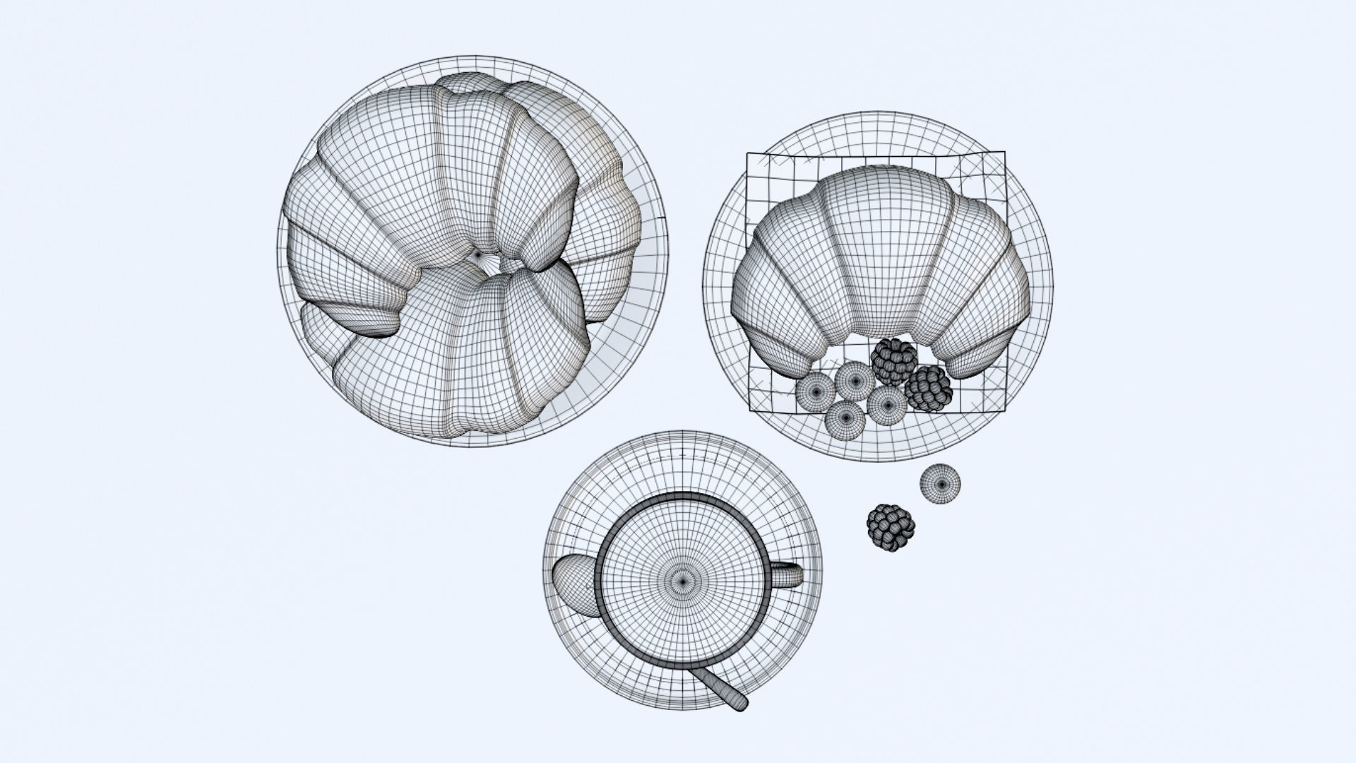 Croissant 001 3D model_9
