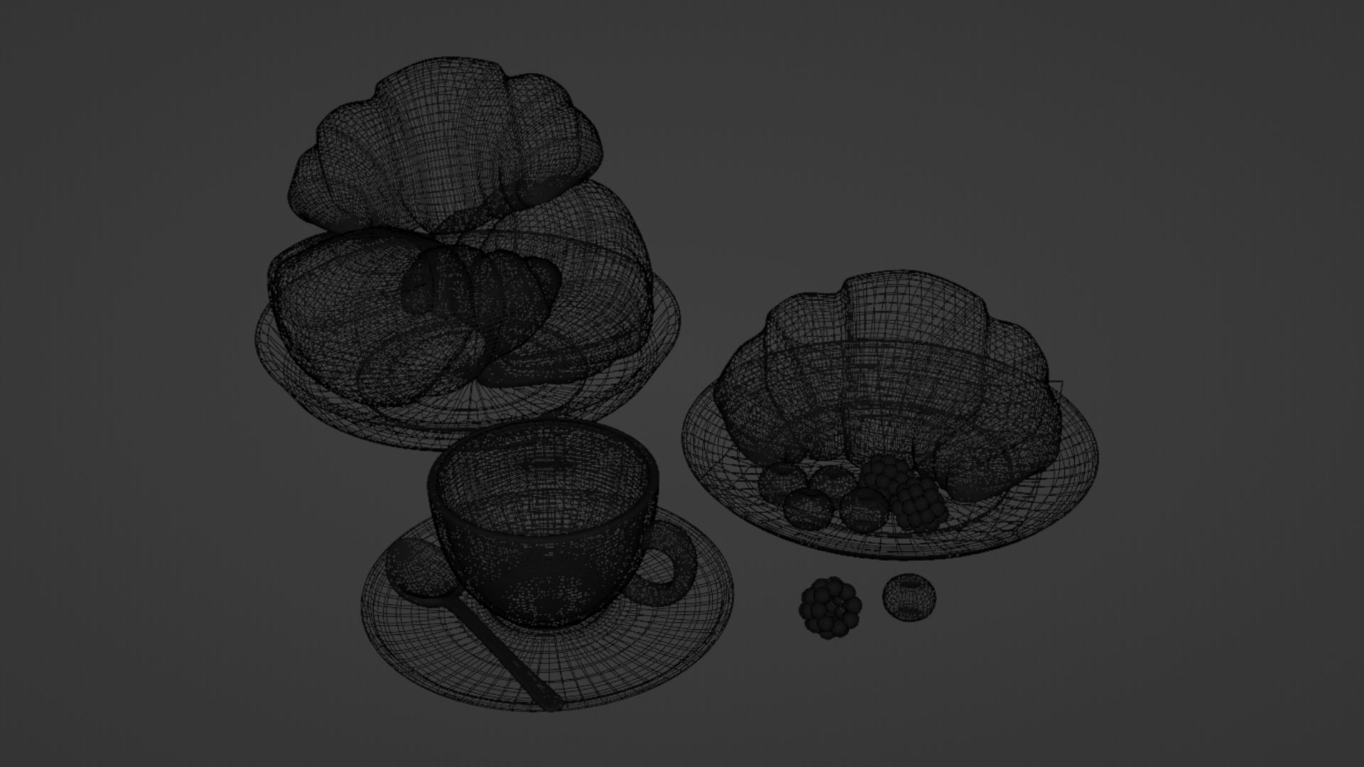 Croissant 001 3D model_17