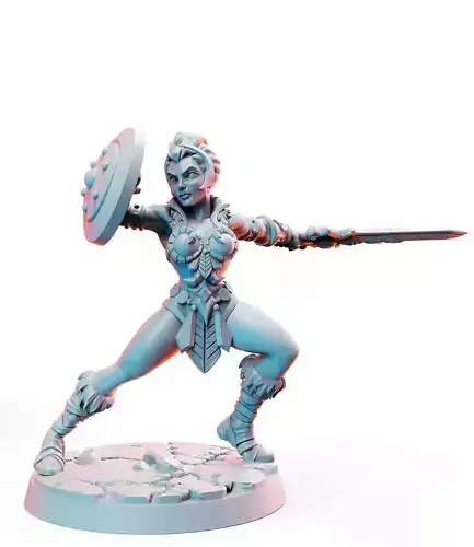 Teela He-Man Masters of the Universe 32mm Pre-supported