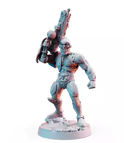 Trap Jaw He-Man Masters of the Universe 32mm Pre-supported