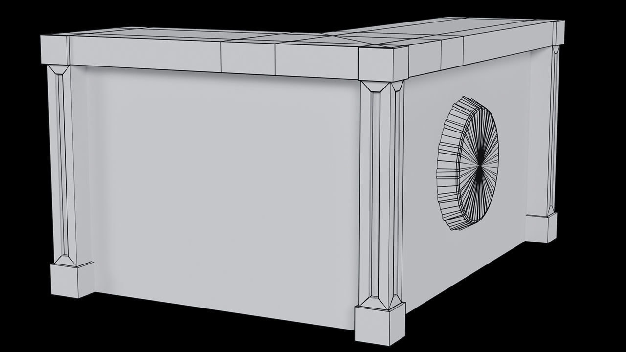 Guinness Bar Stand  Low-poly 3D model_7